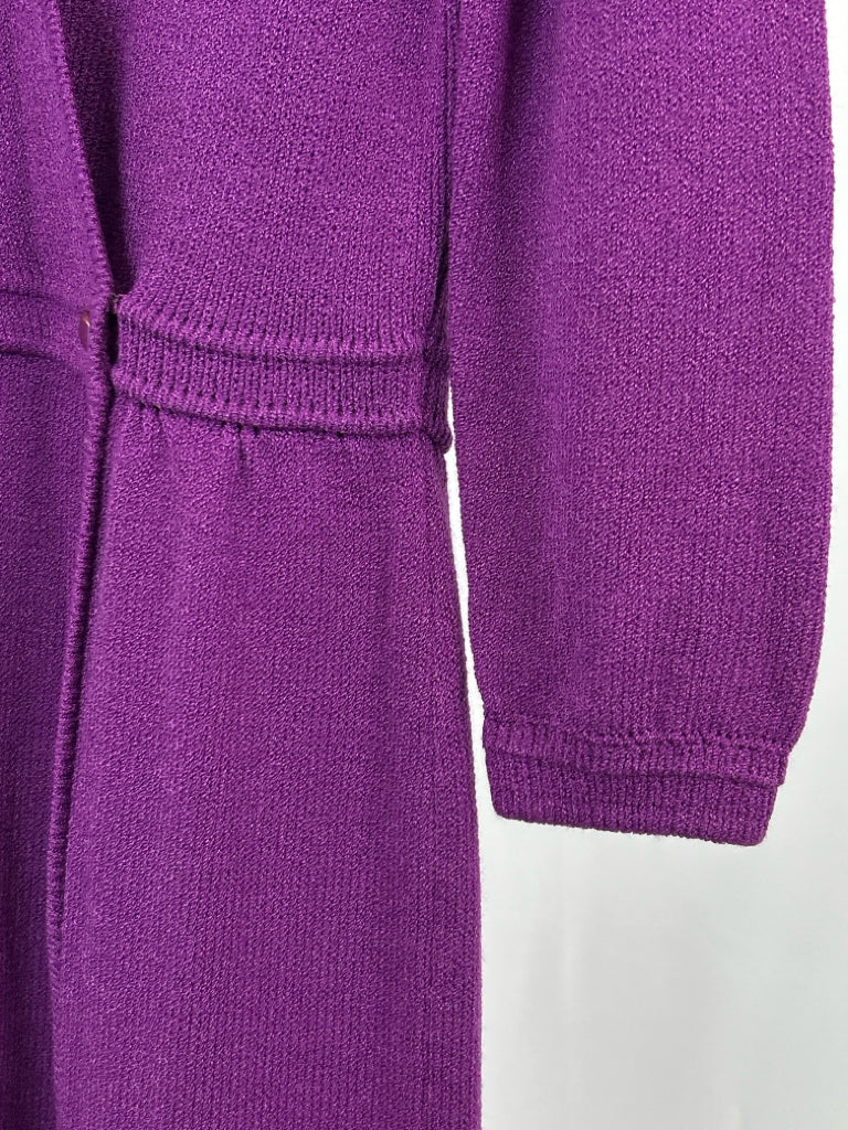 ST JOHN for Saks Fifth Avenue Size M Plum Women's Dress