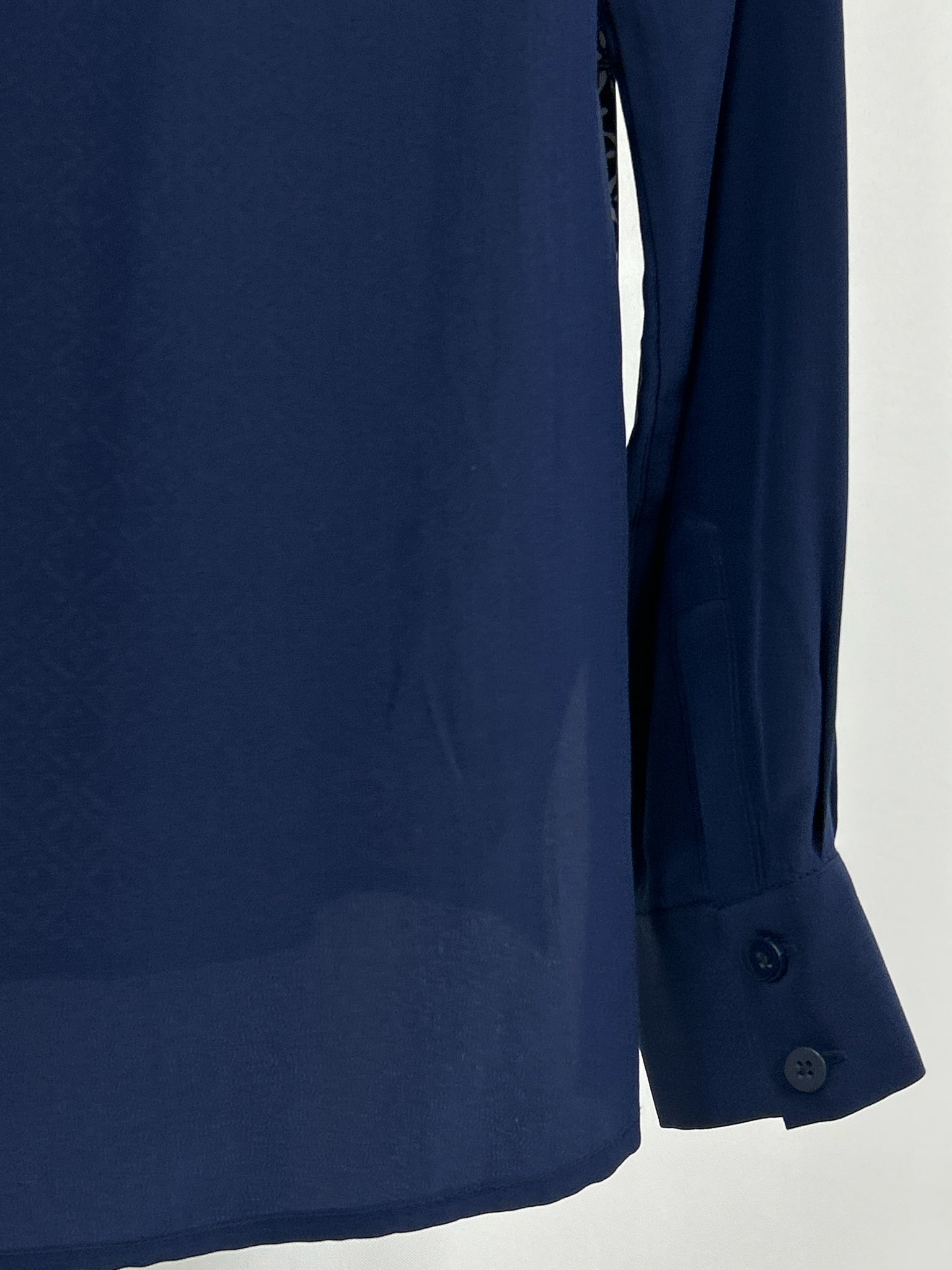 DIANE VON FURSTENBERG Size 8 NAVY AND WHITE Women Top