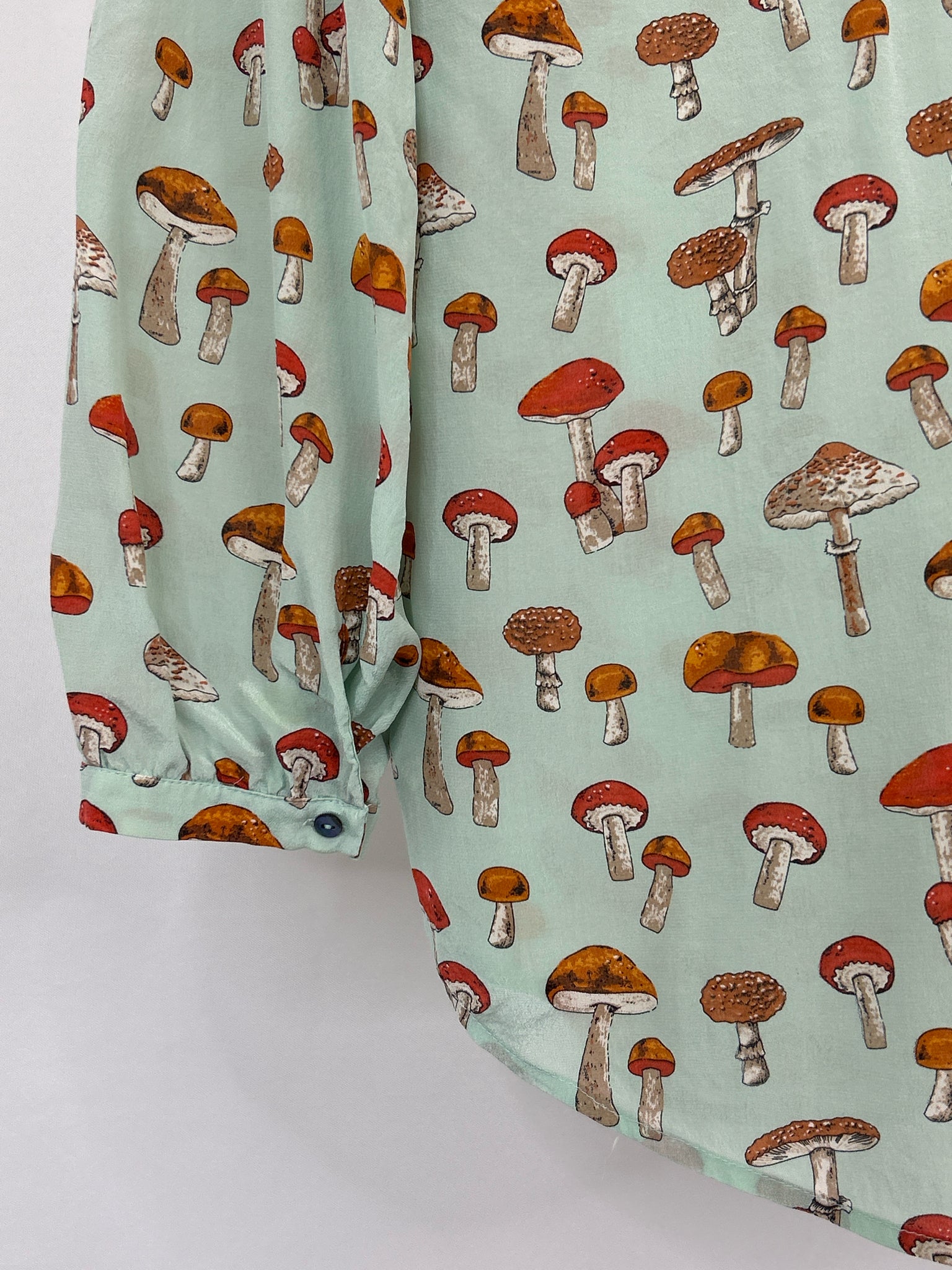MOULINETTE SOEURS Size 8 Mint Print Women Top