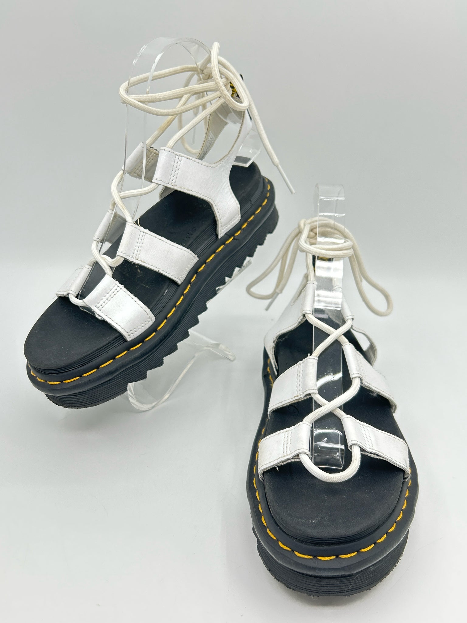 DR. MARTENS Size 7 White and black Women Sandal