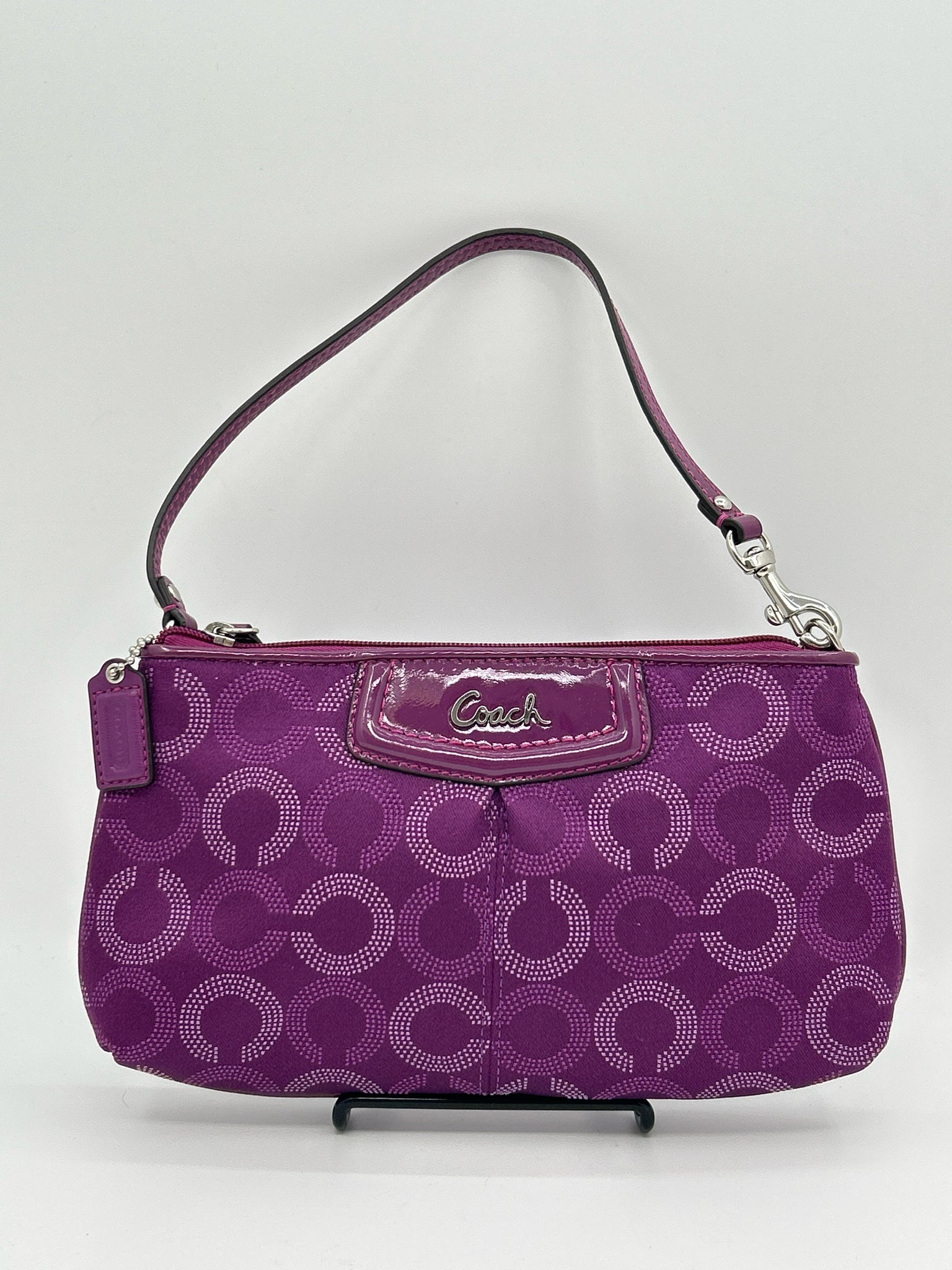 Coach Purple Print Women Wristlet
