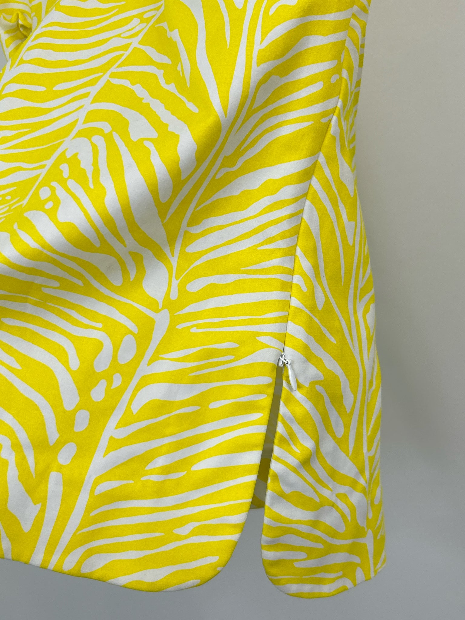 ELIZABETH MCKAY Size 0 Yellow and White Women Tunic