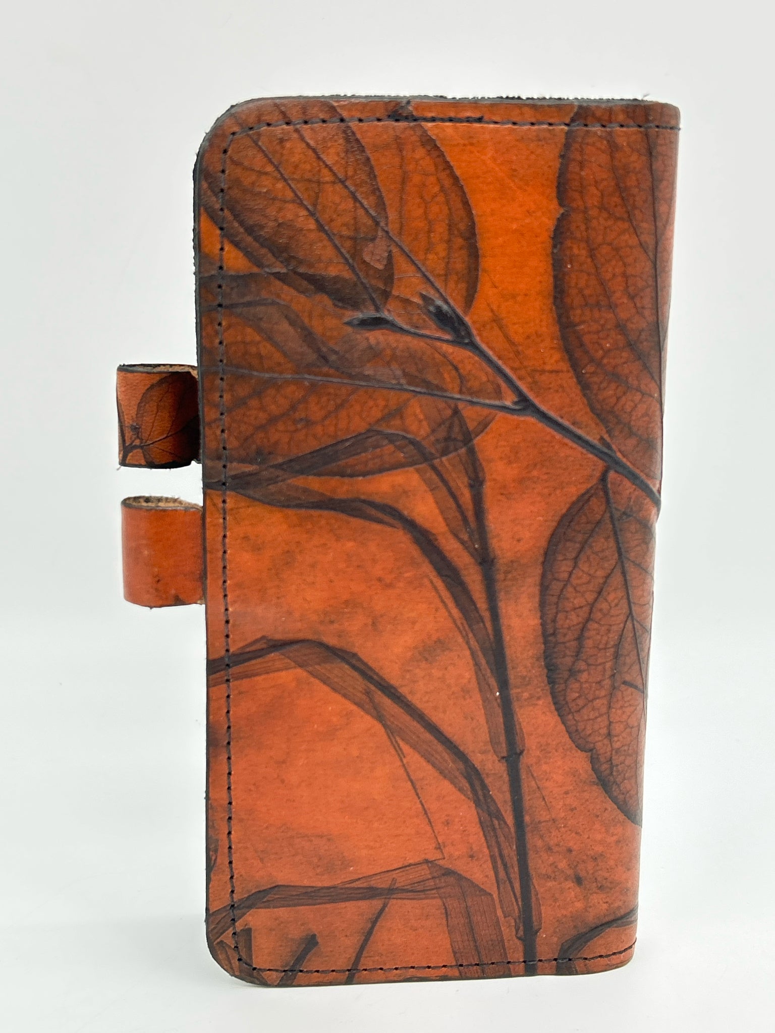 LEAF LEATHER Brown Print Accessories