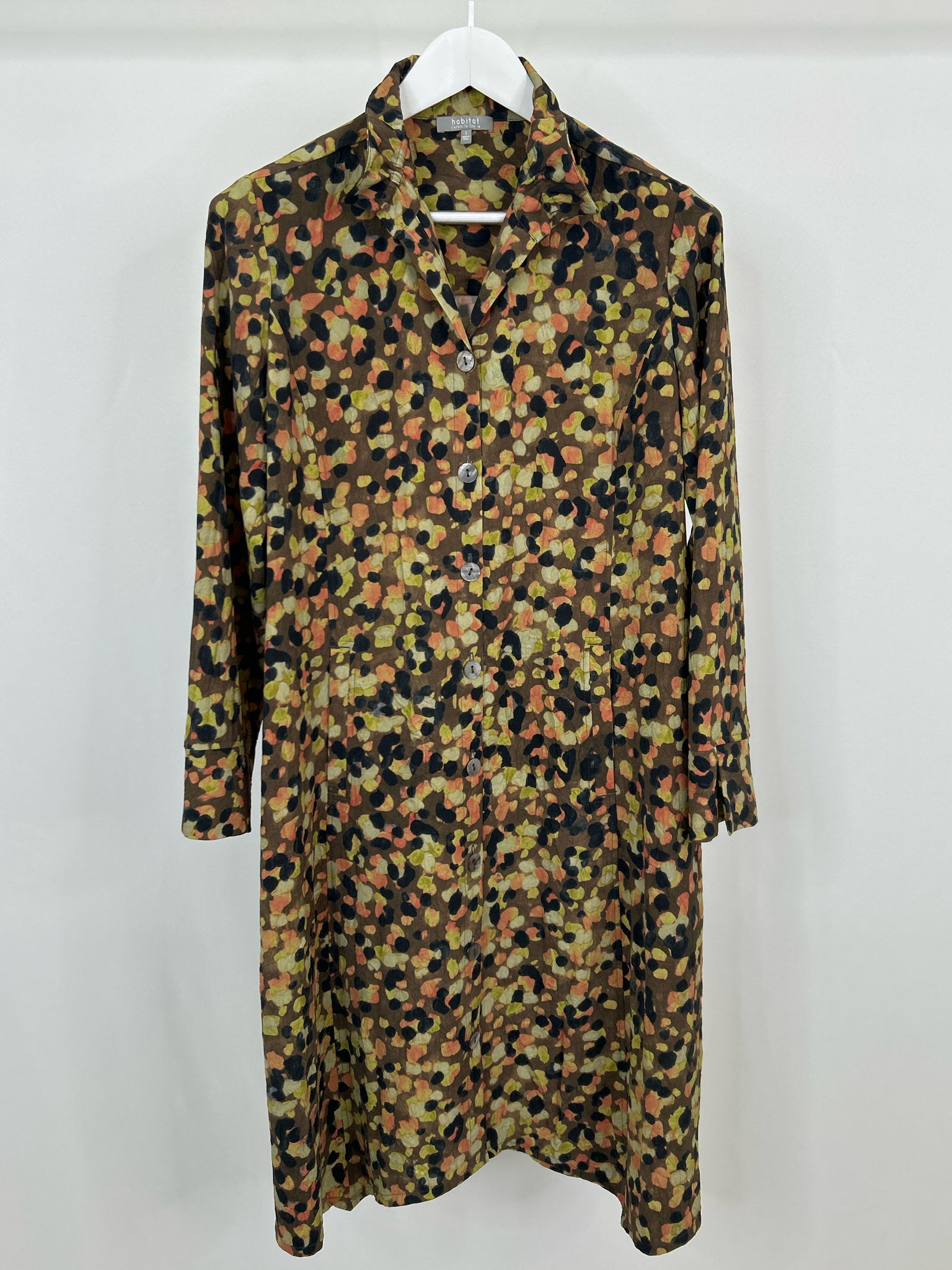 HABITAT Size S Brown Print Women Dress