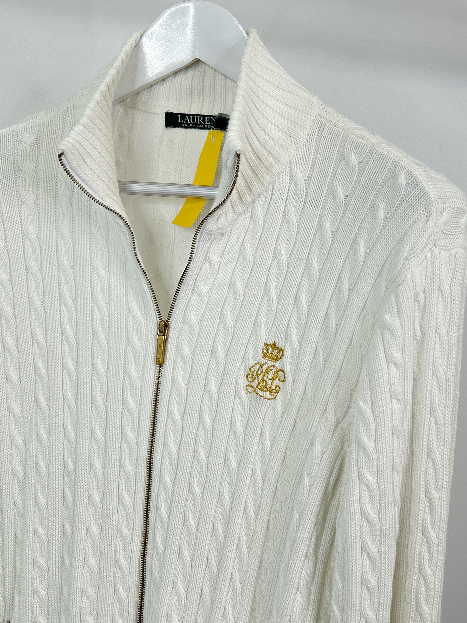 Lauren Ralph Lauren Size XL White Women Cardigan