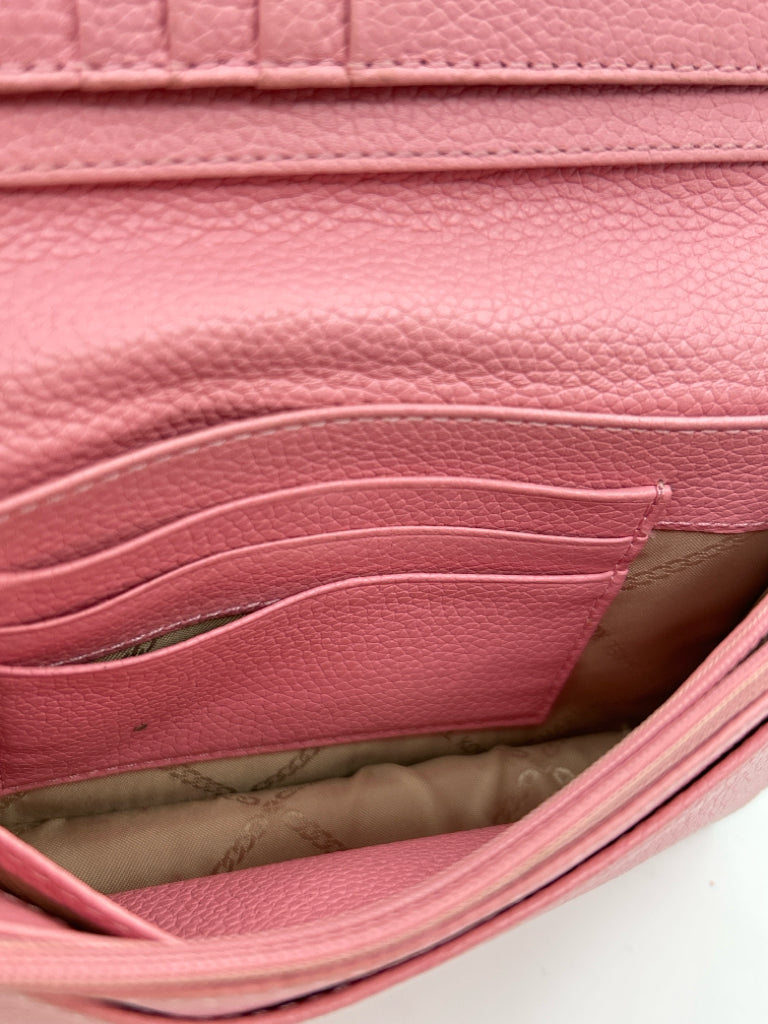 MICHAEL KORS Pink Crossbody Wallet Purse