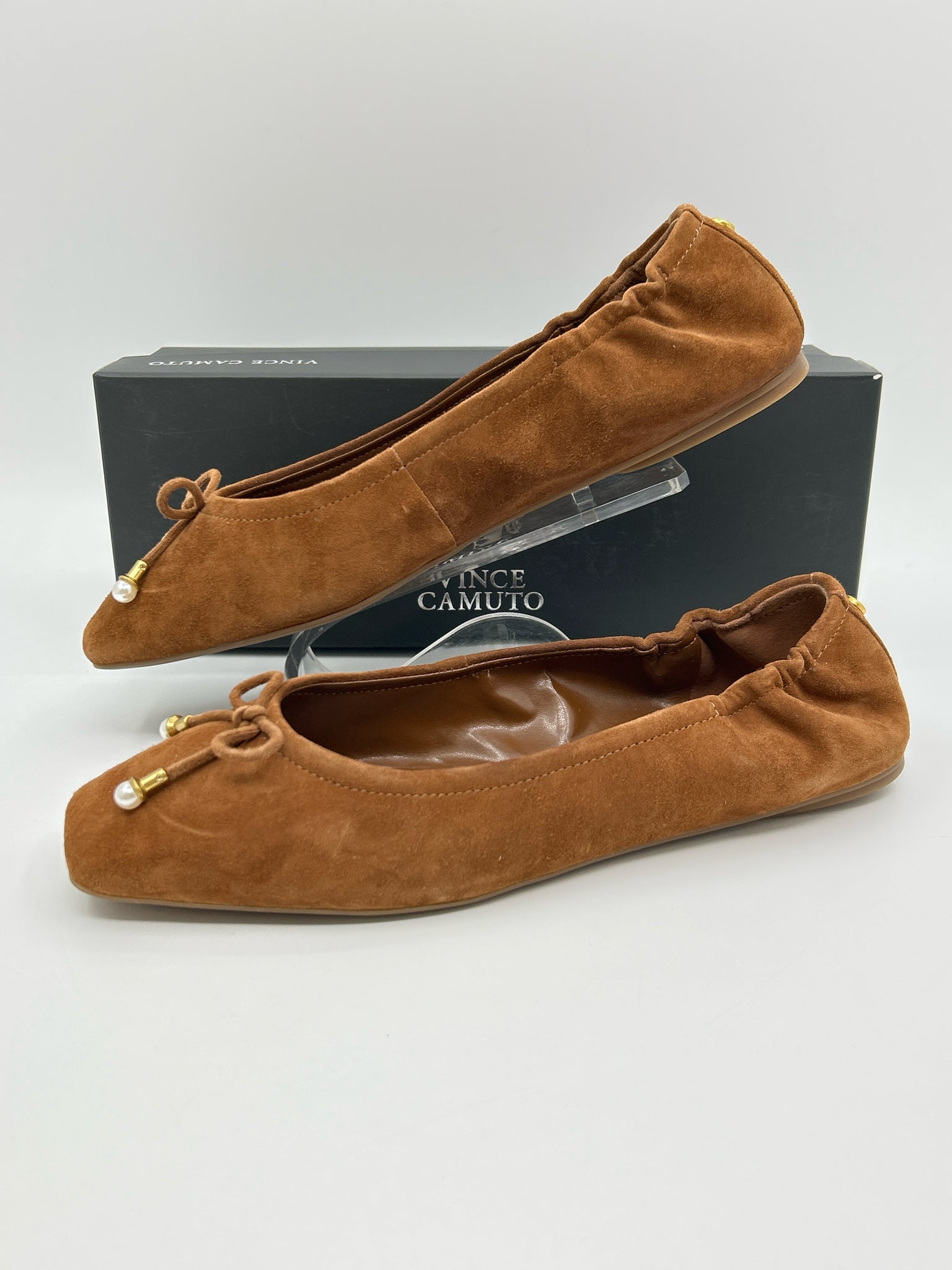 VINCE CAMUTO Size 9.5M Brown Women Flats