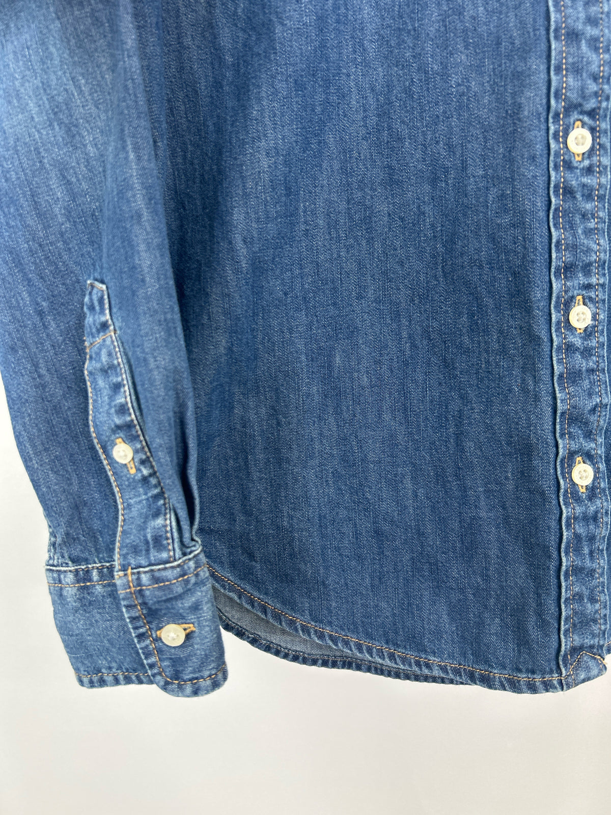 Lauren Ralph Lauren Size L BLUE DENIM Women Shirt