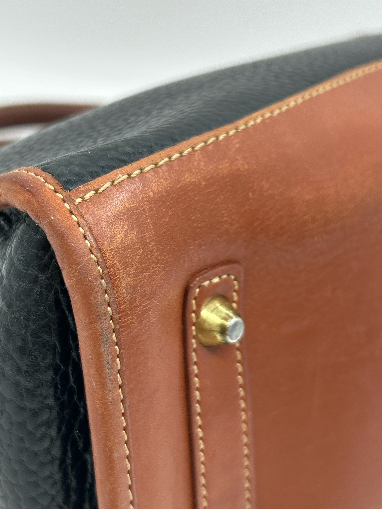 COACH Vintage Black and Tan Women Purse