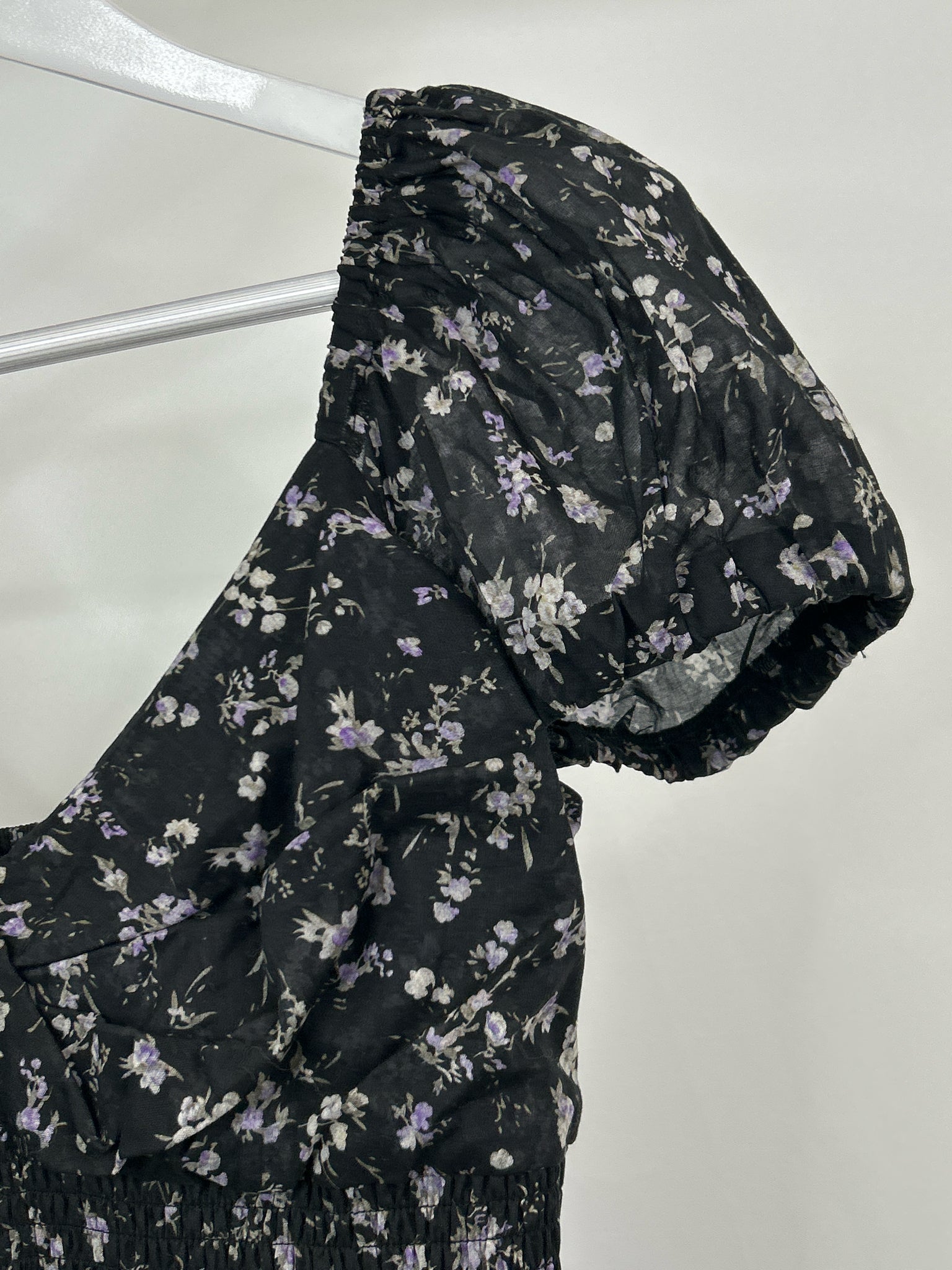 MELLODAY Size M Black Print Women Dress