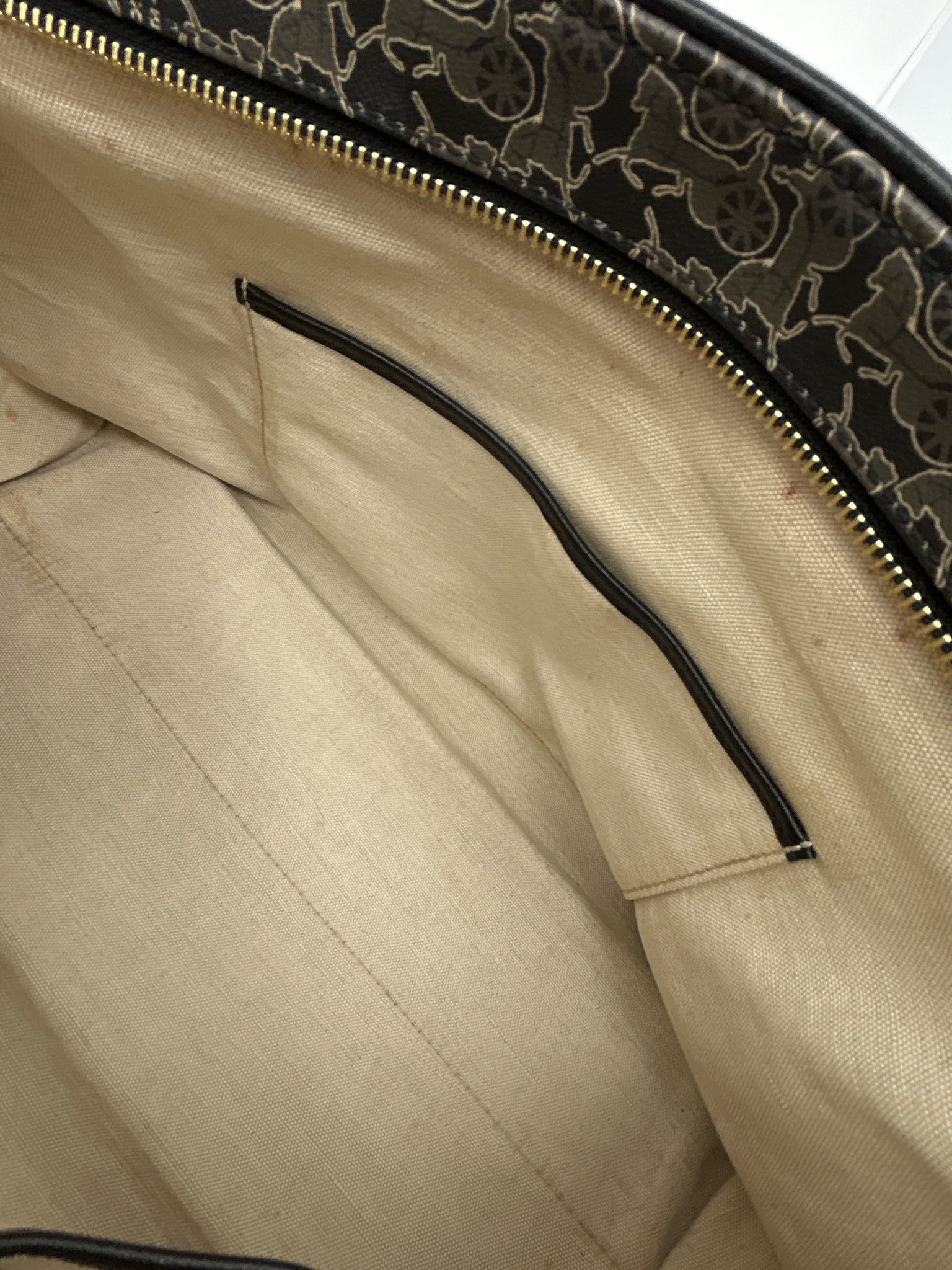 CELINE Black and Grey Women Purse Tote