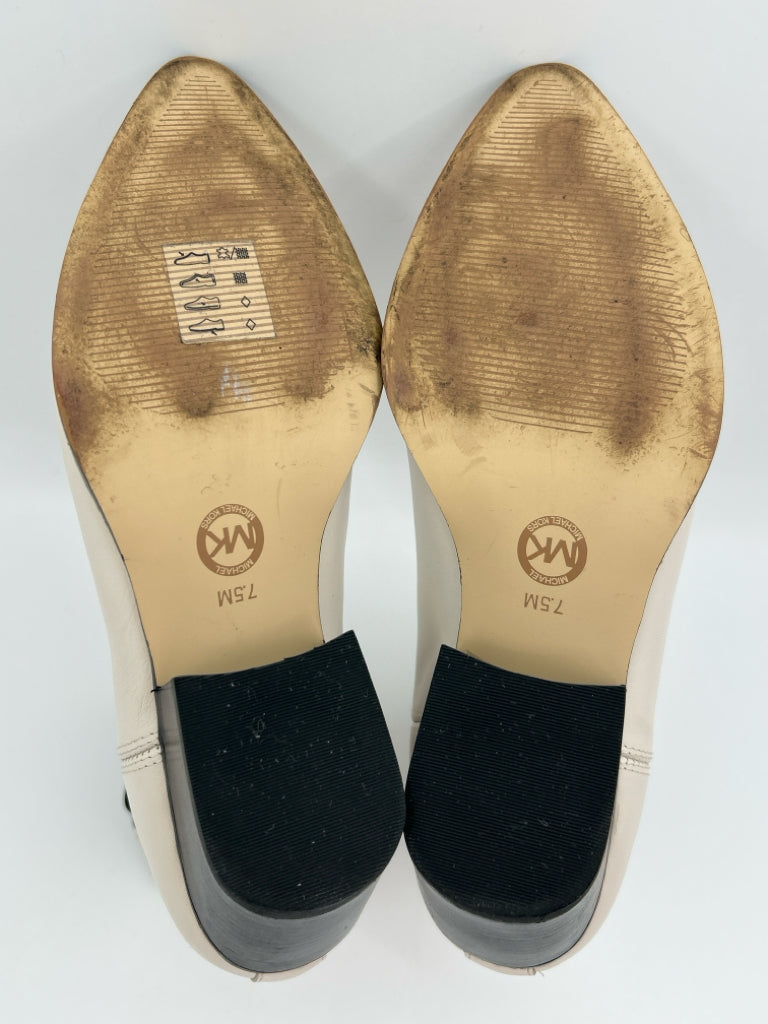 MICHAEL MICHAEL KORS Size 7.5M IVORY AND BLACK Women's Boots