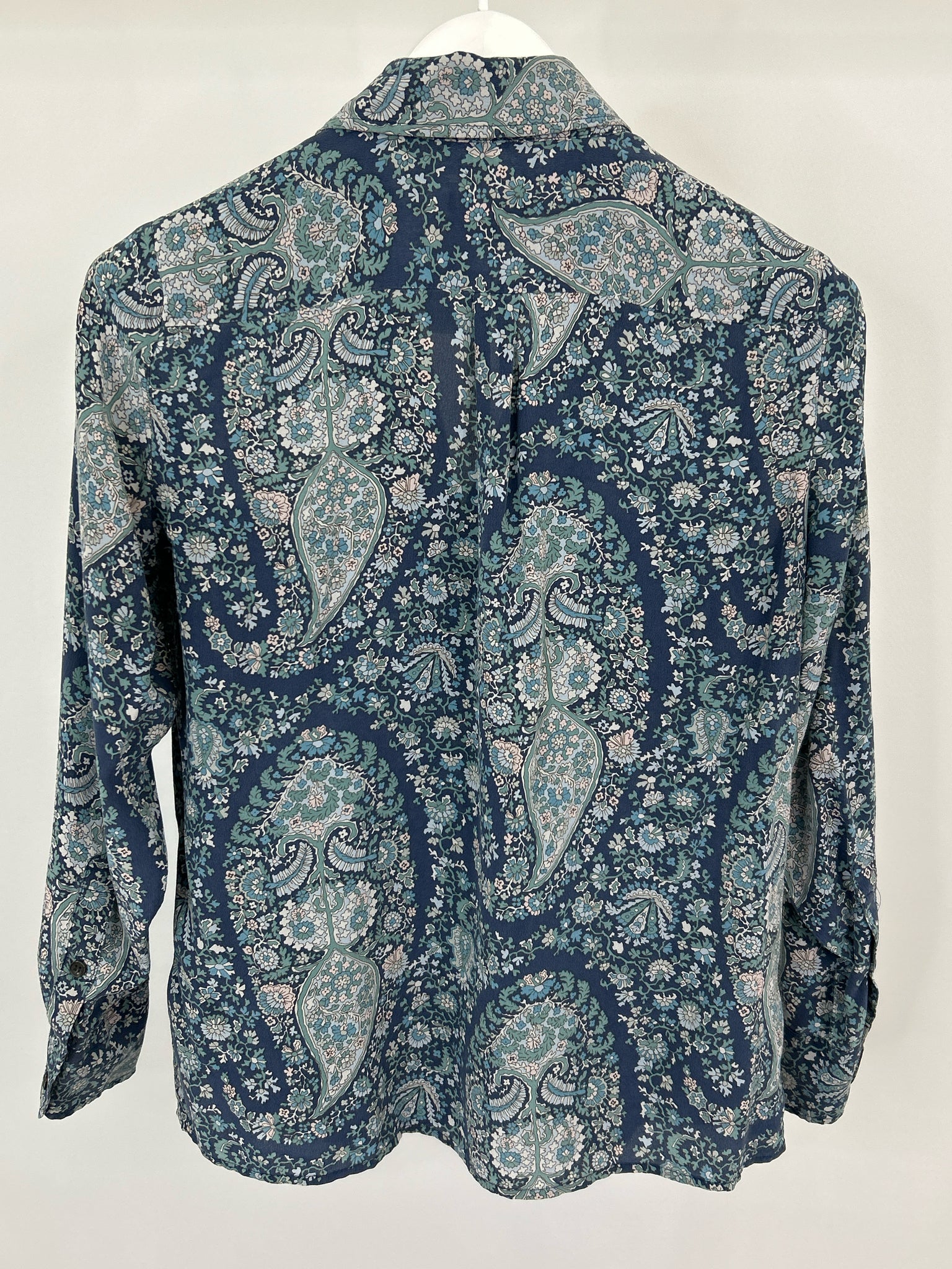 J. CREW Size XS Blue floral Women Blouse