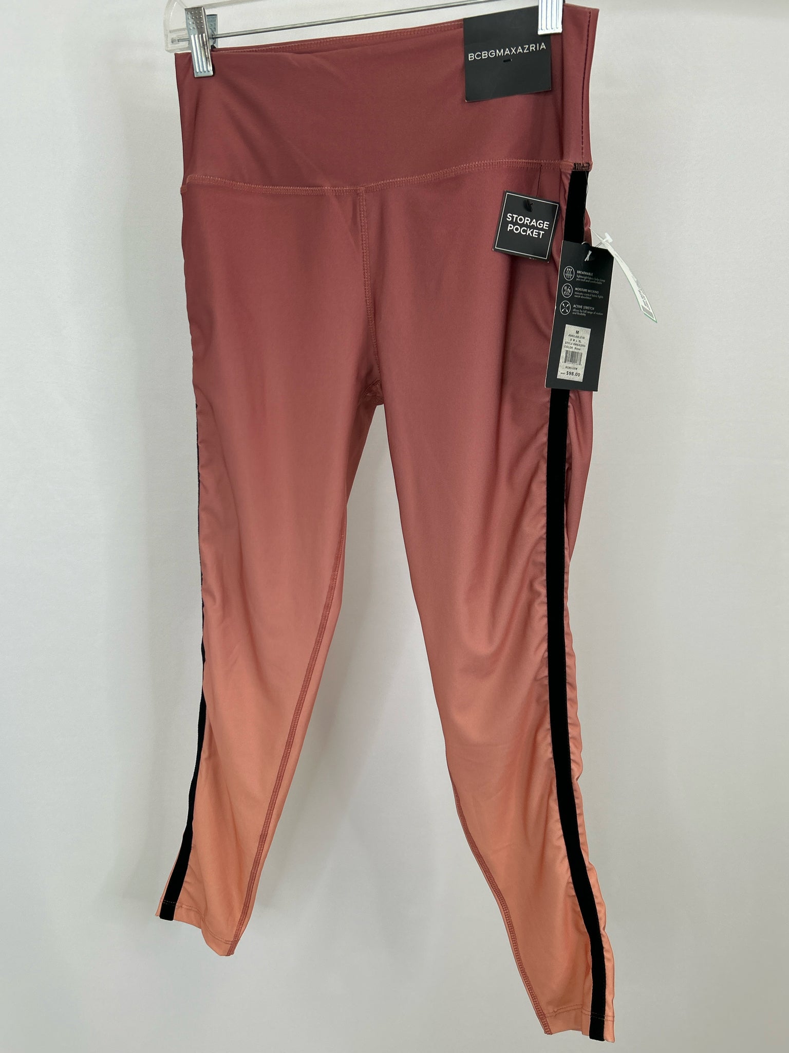 BCBGMAXAZRIA Size M Pink & Peach Women Legging
