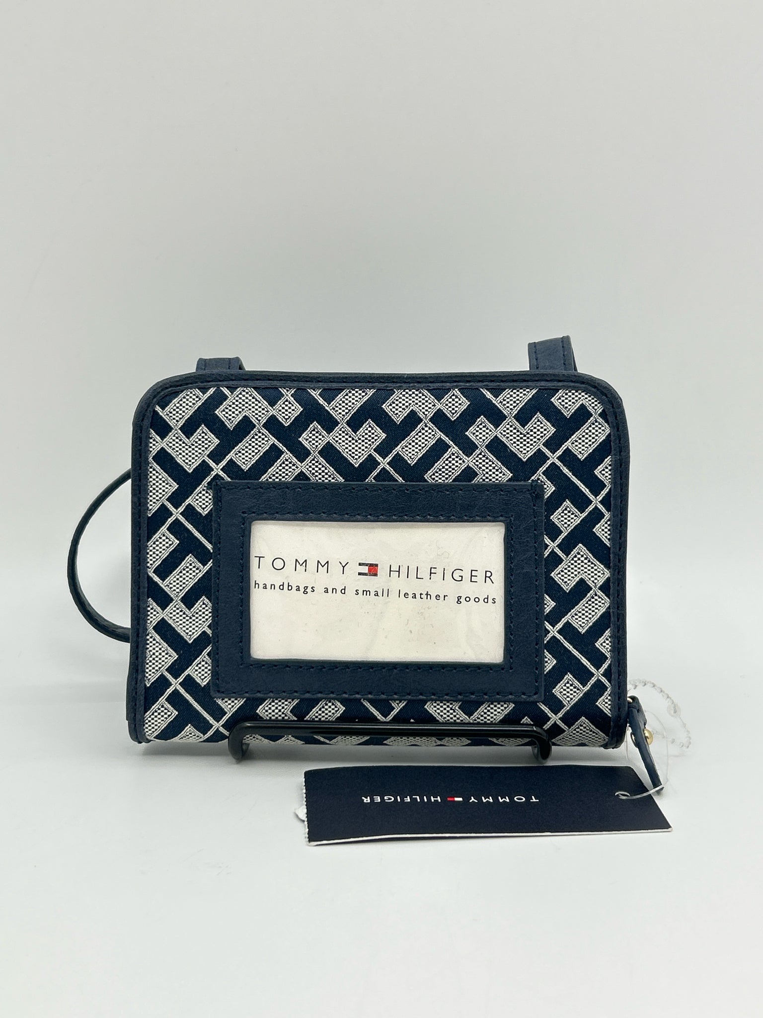 TOMMY HILFIGER NWT Navy Print Women Purse