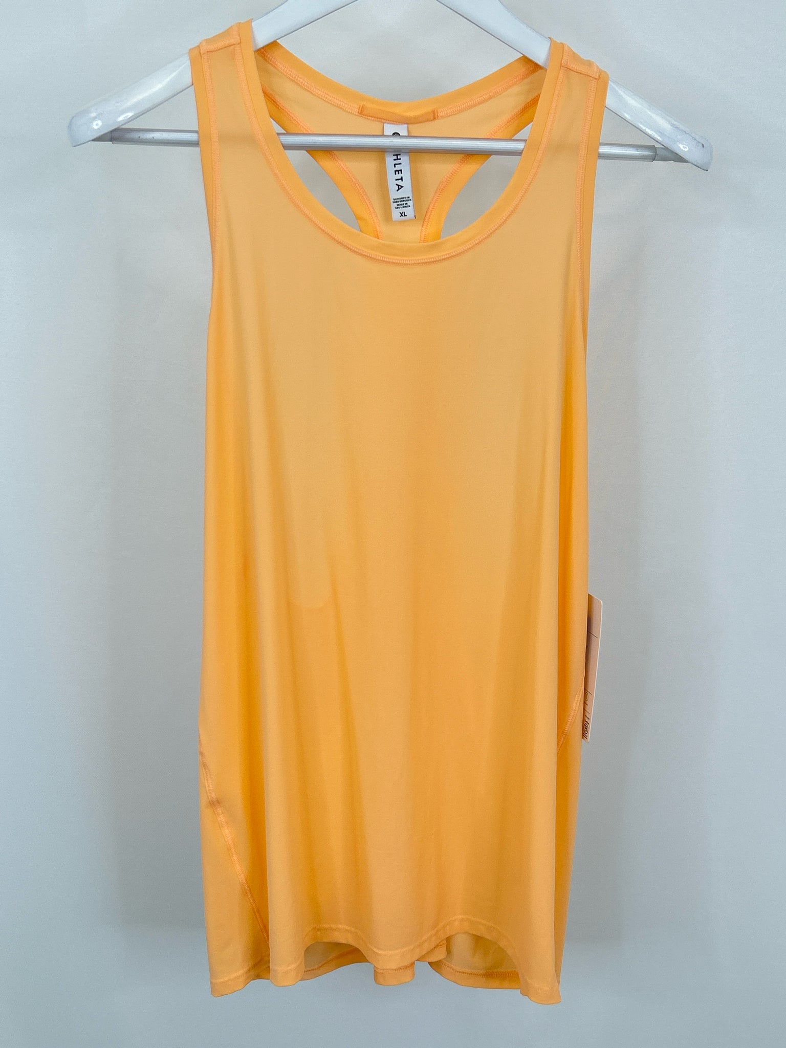 ATHLETA Size XL Orange Women Workout Top