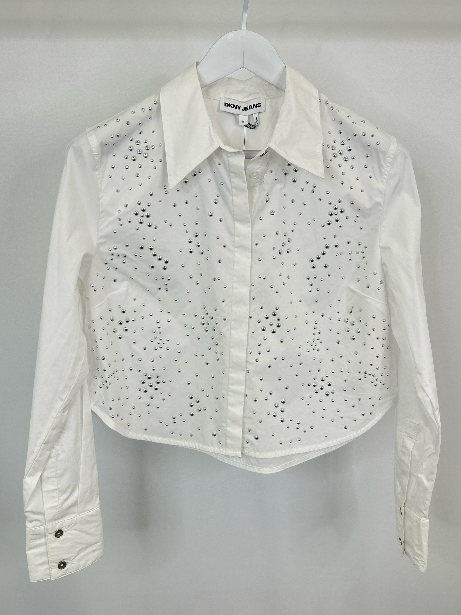 DKNY JEANS NWT Size M White Women Shirt