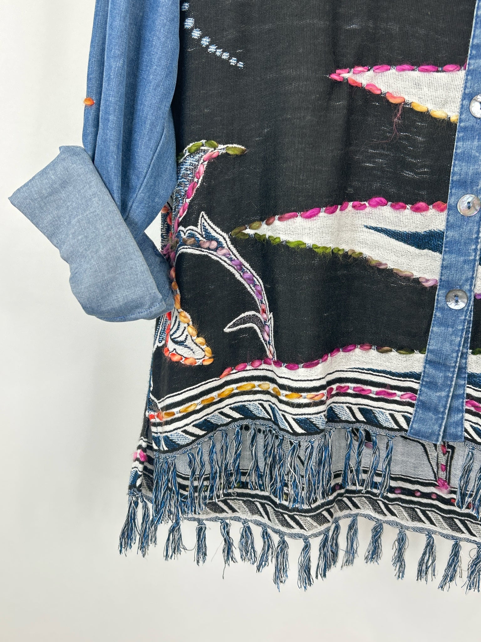 John Mark Size MP BLUE DENIM Women Top
