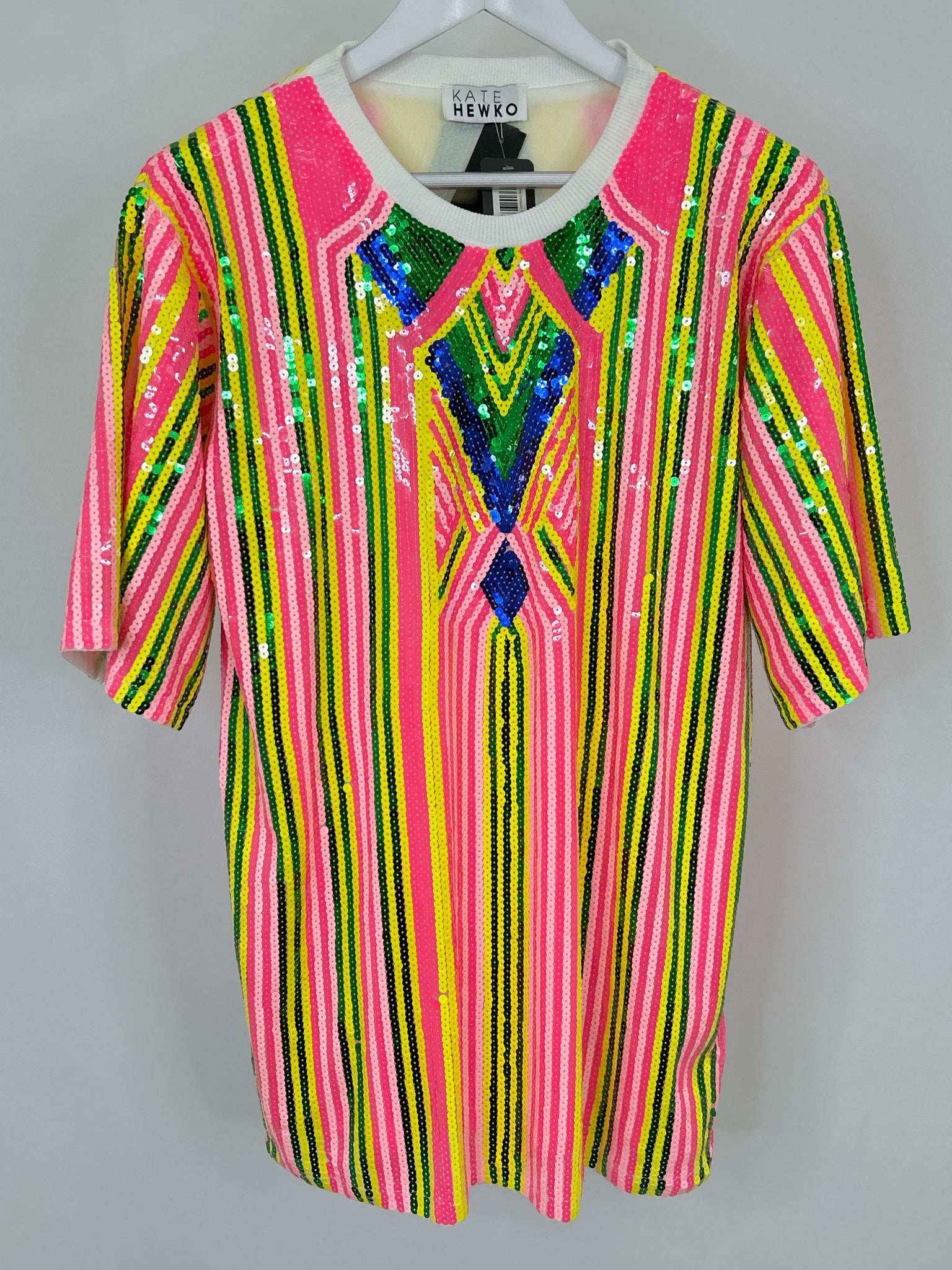 Kate Hewko One Size Pink Pattern Women Dress NWT