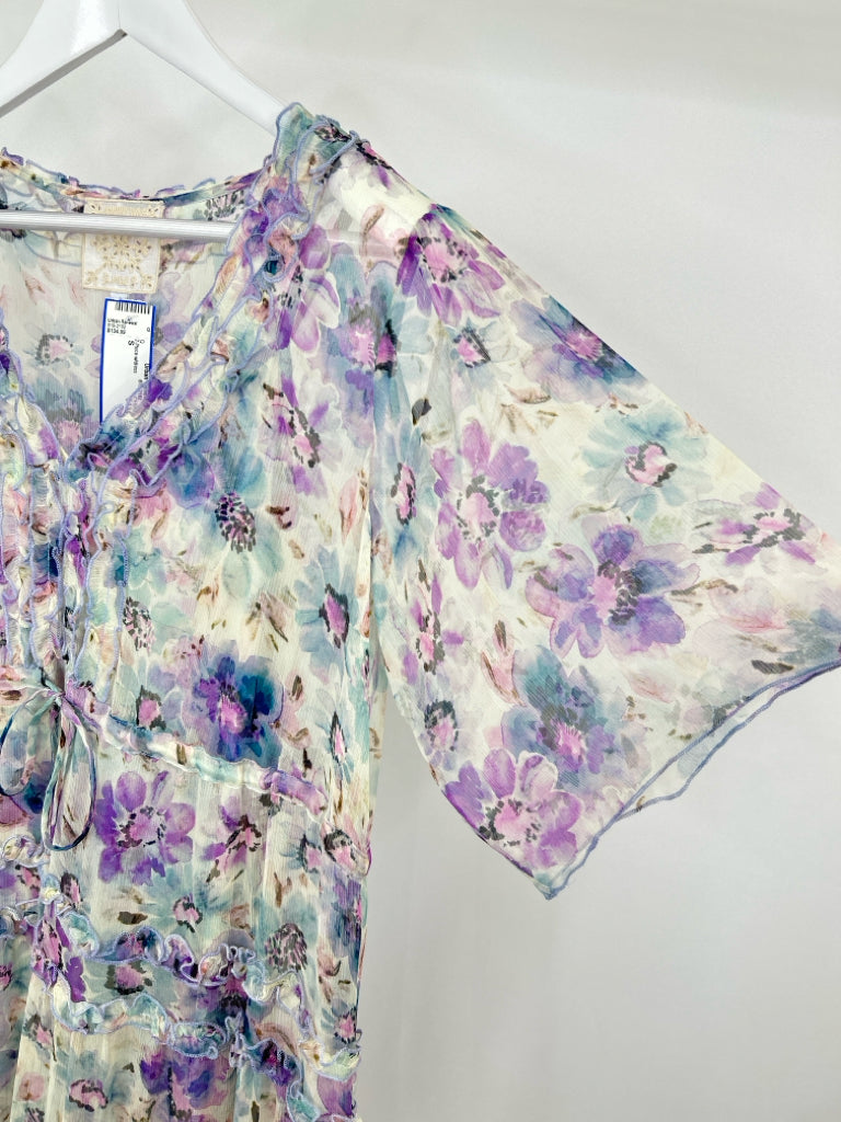 JOHNNY WAS Size S FLORAL PRINT Women's 2-Piece w/dress