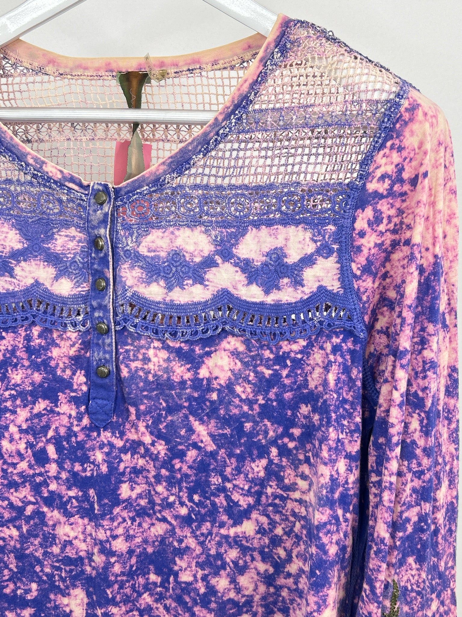 ARATTA Size M Blue & Pink Women Tunic