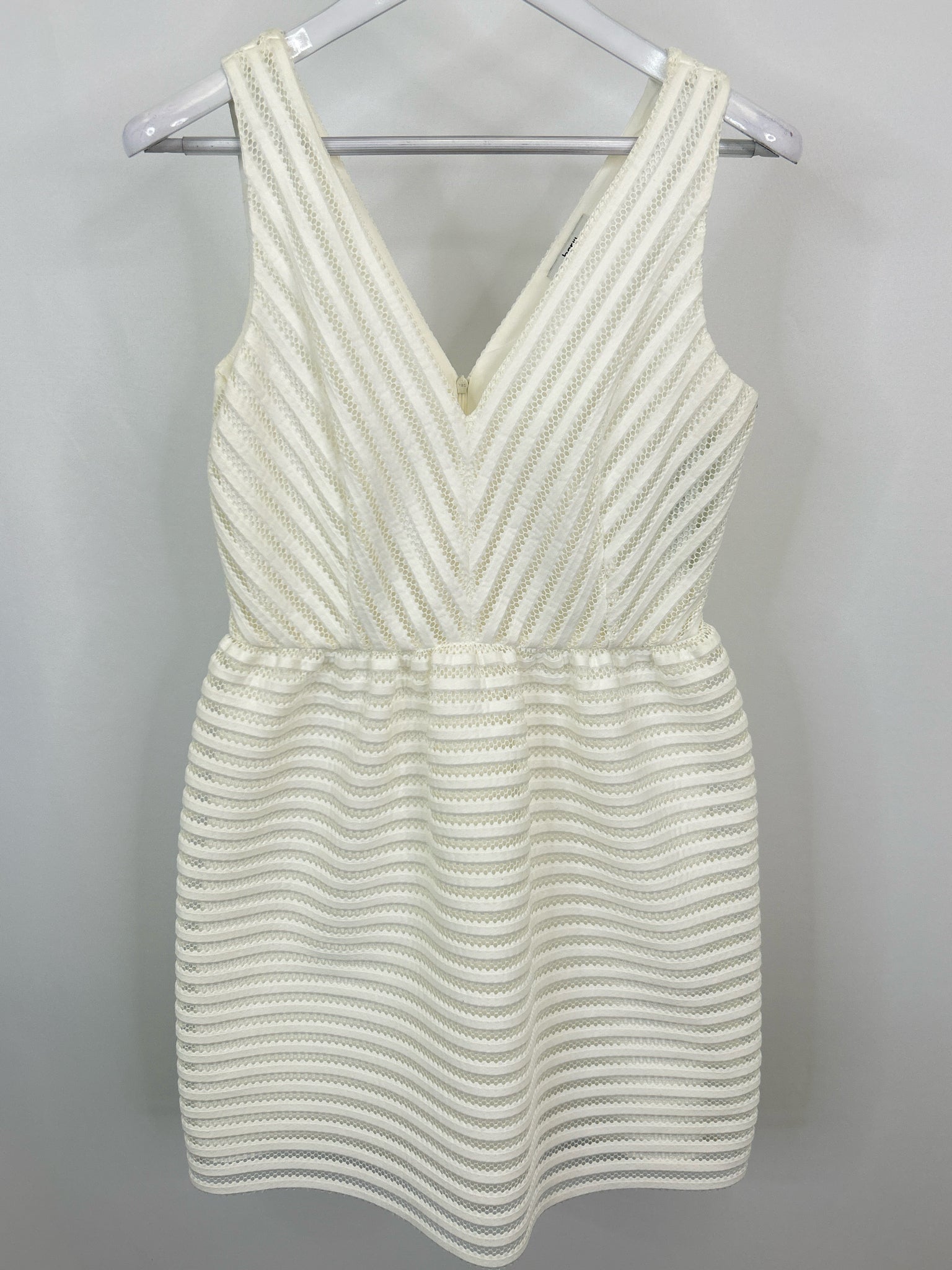 Bar III Size 6 White Women Dress NWT