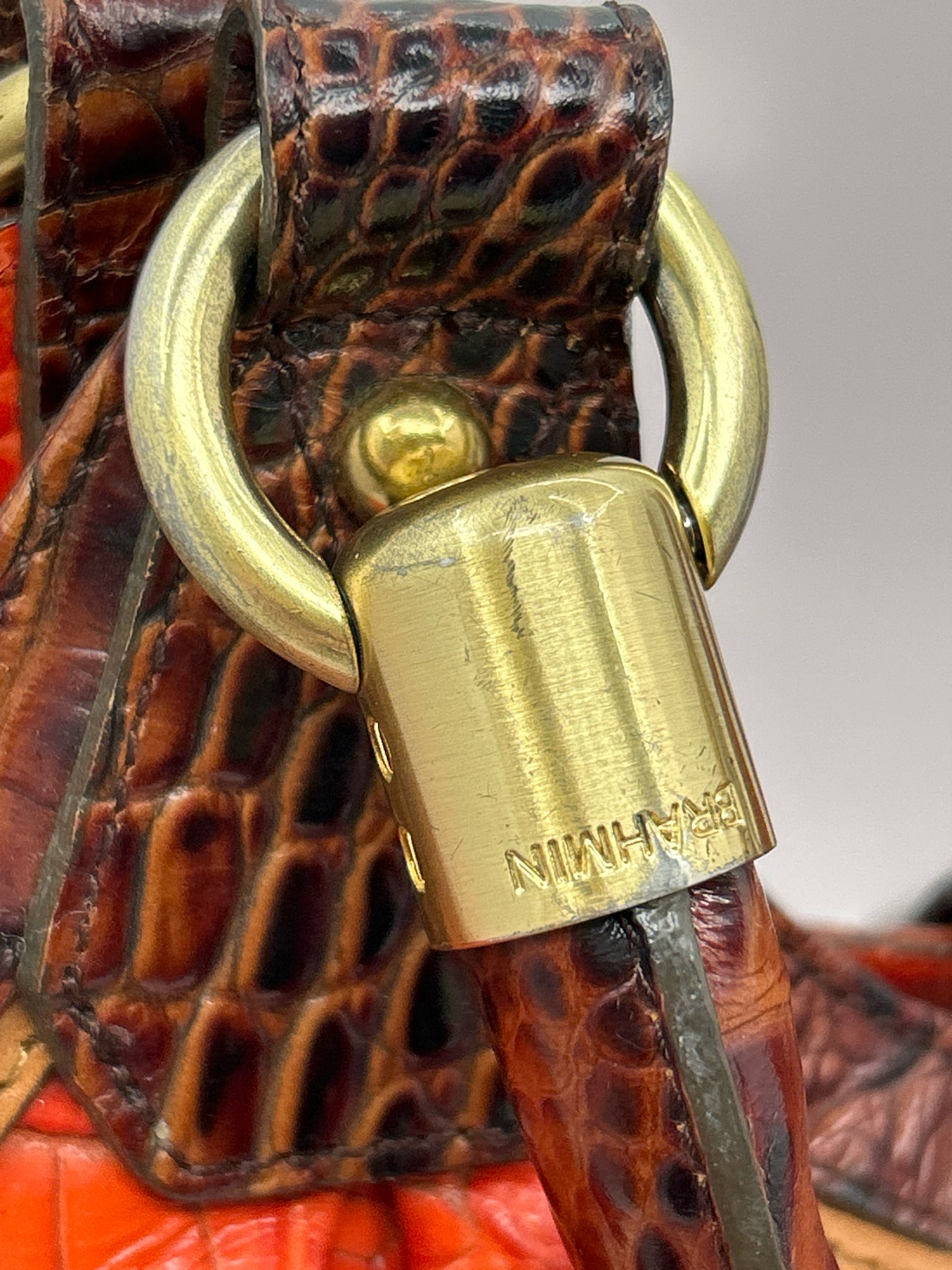 BRAHMIN Orange Women Purse