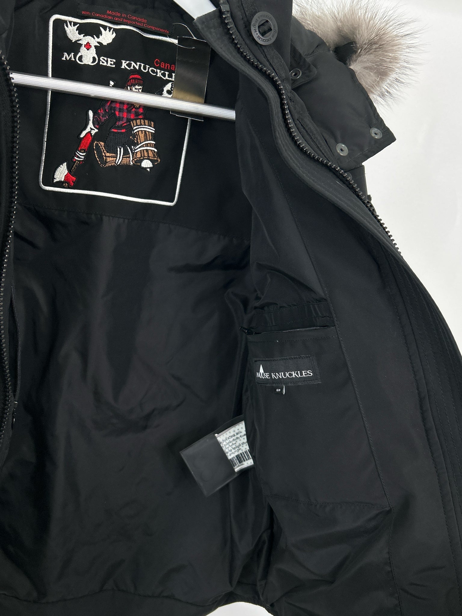 MOOSE KNUCKLES Size S Black Women Coat