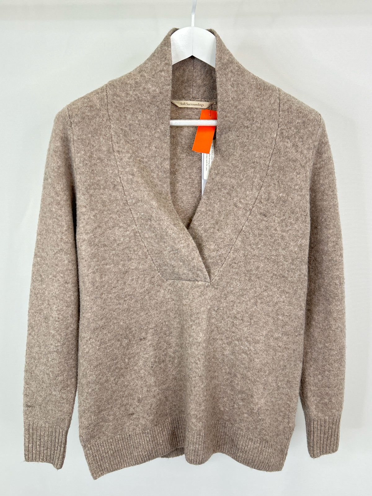 SOFT SURROUNDINGS Size S Heather Taupe Women Sweater