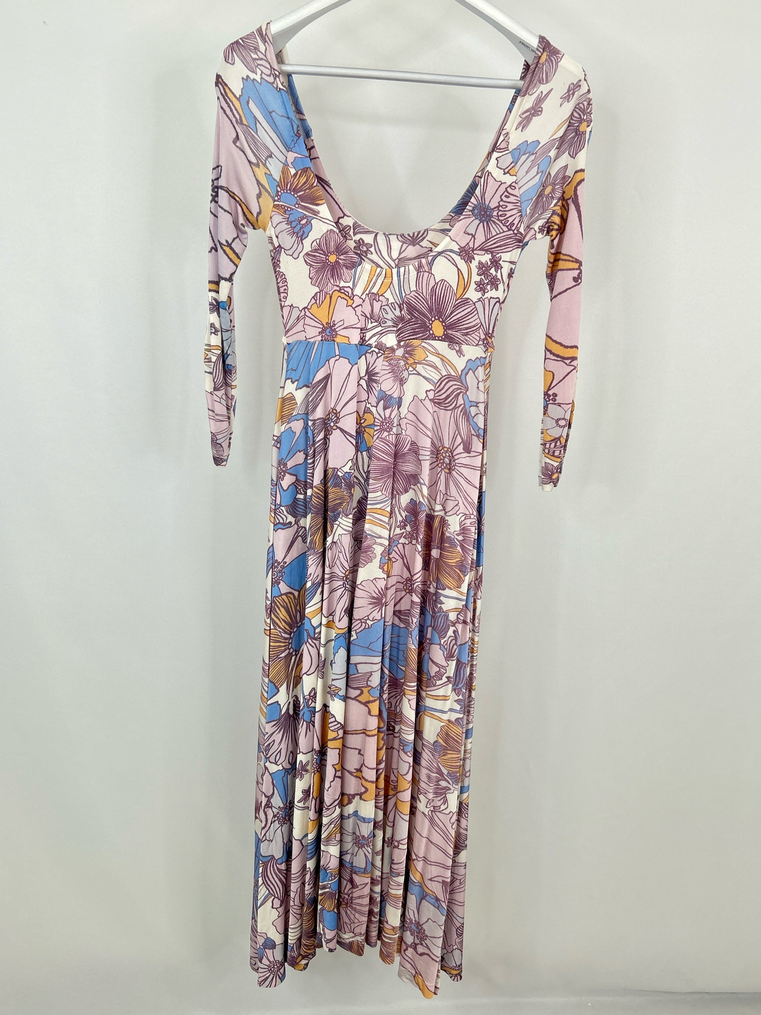 FREE PEOPLE Size XS Purple Print Women Dress