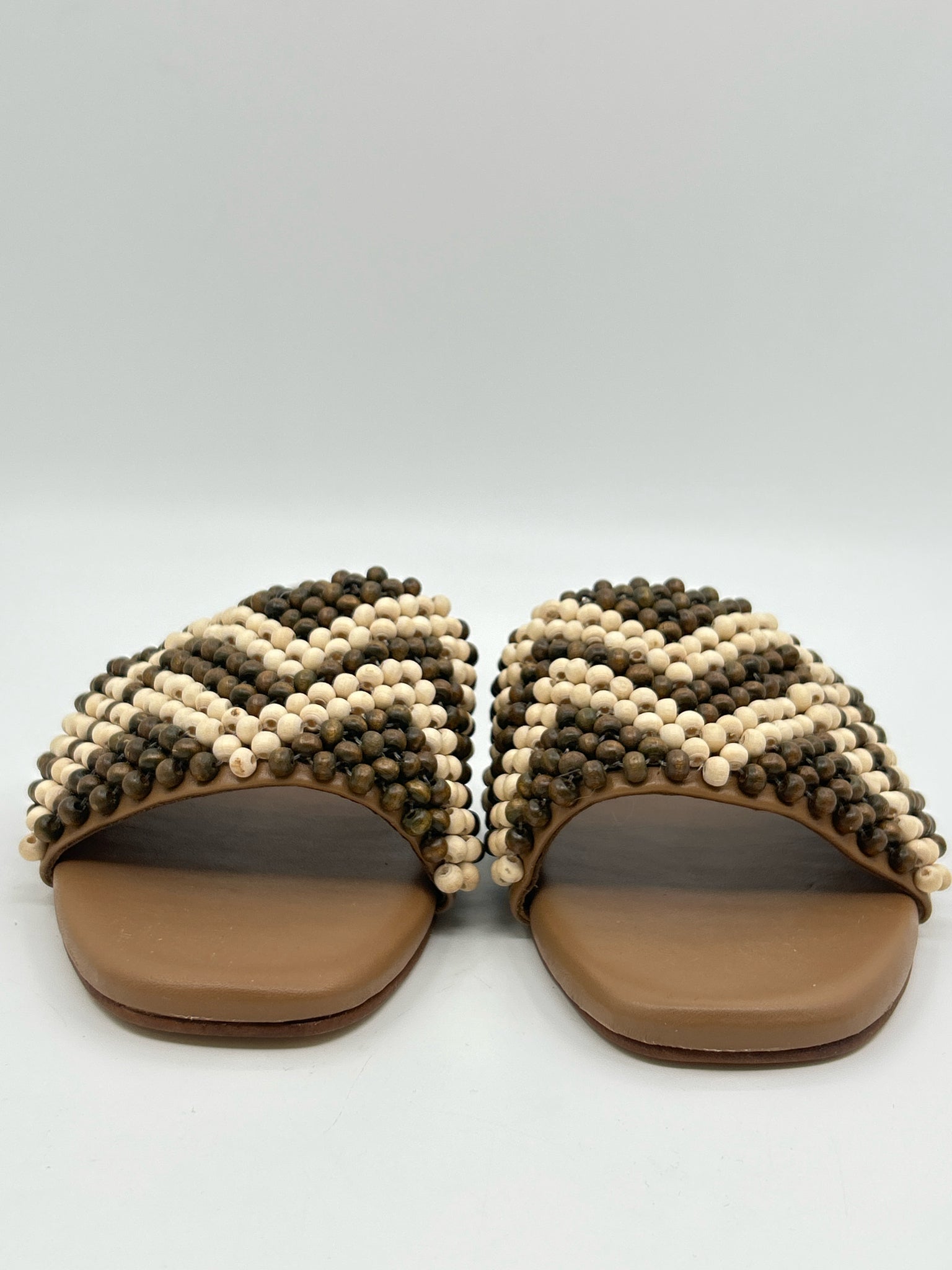 KAANAS Size 8 BROWN AND BEIGE Women Sandal