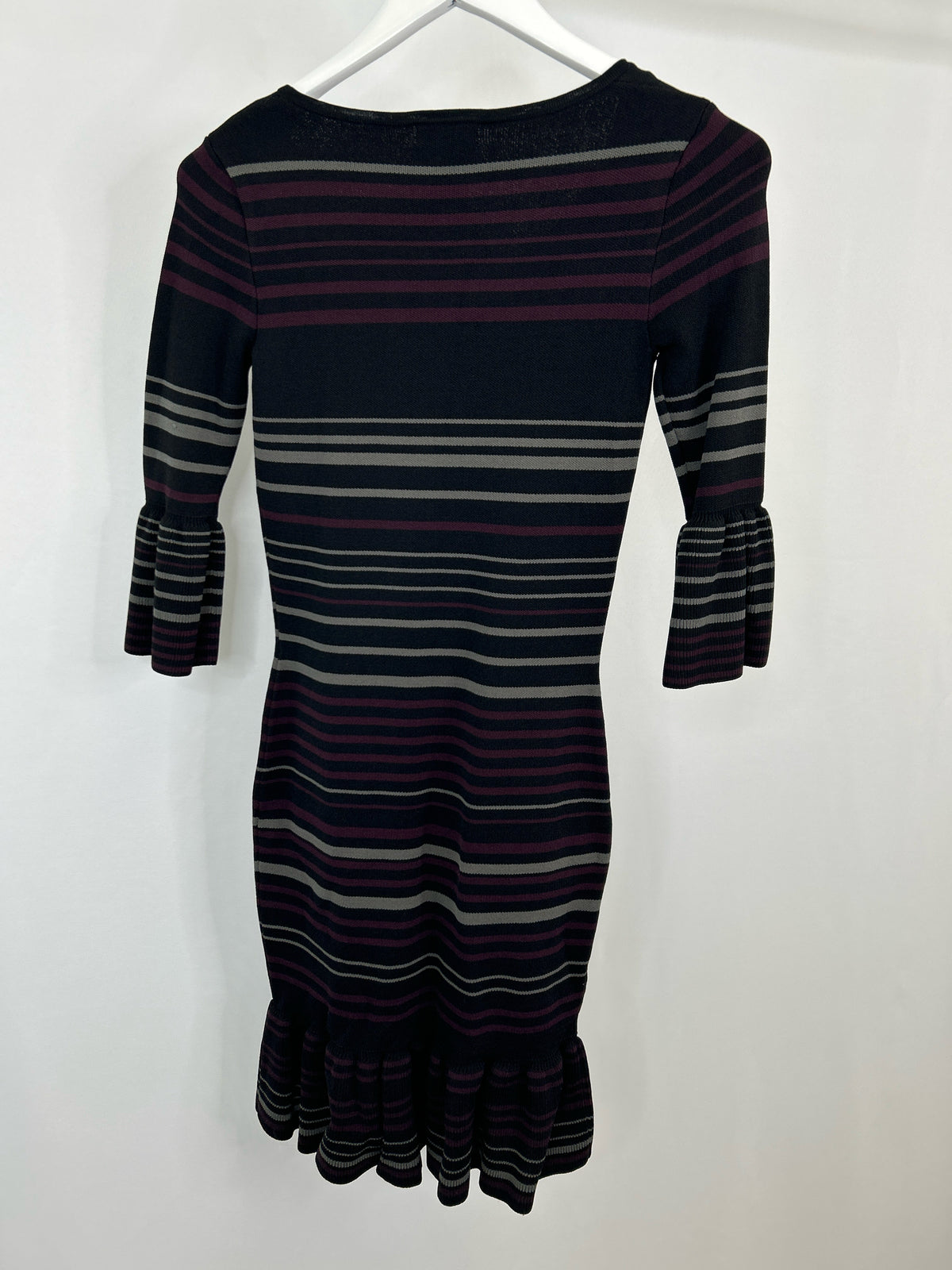 MAX STUDIO Size XS BLACK AND BURGUNDY Women Dress