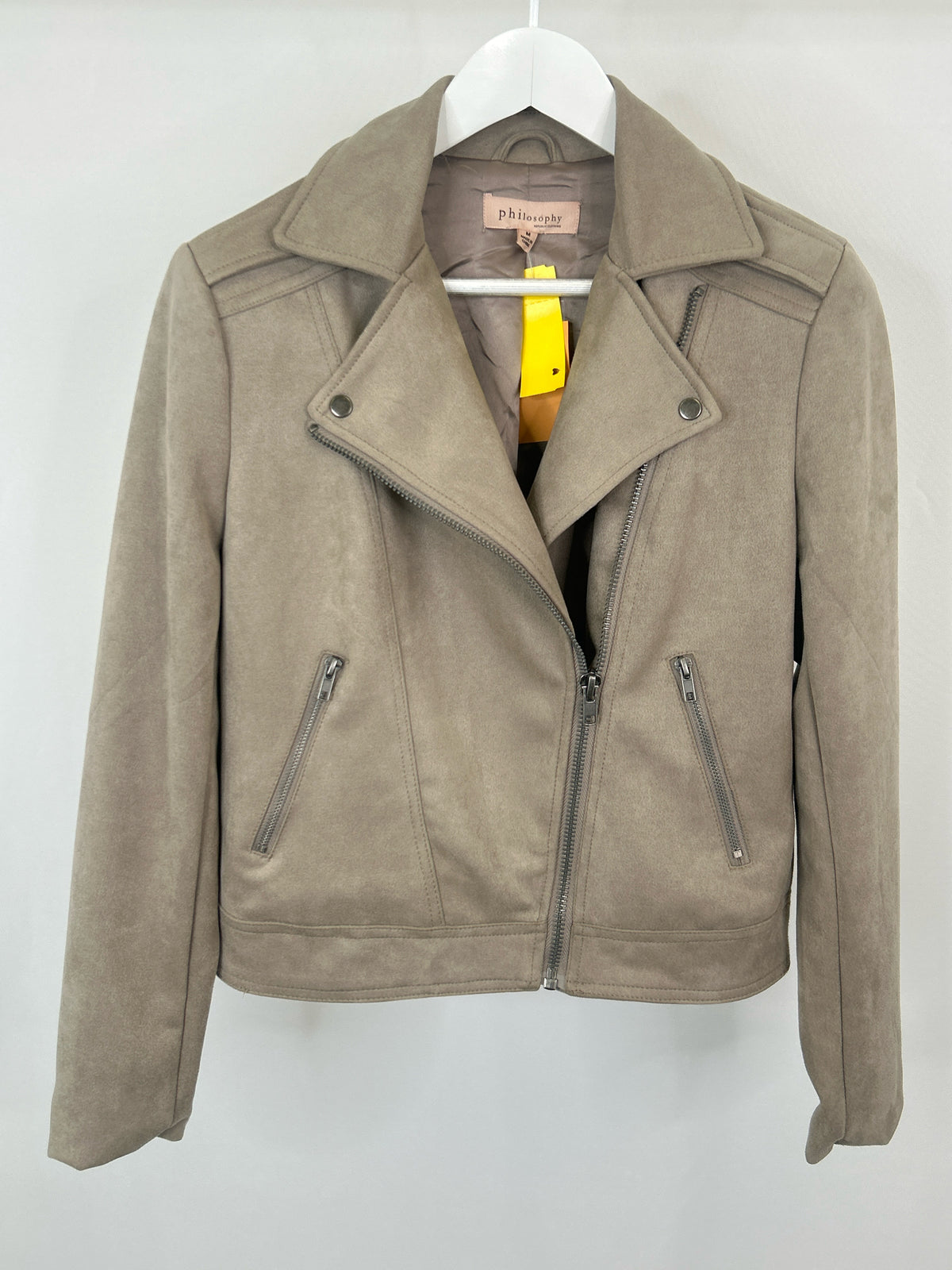 PHILOSOPHY Size M Taupe Women Jacket