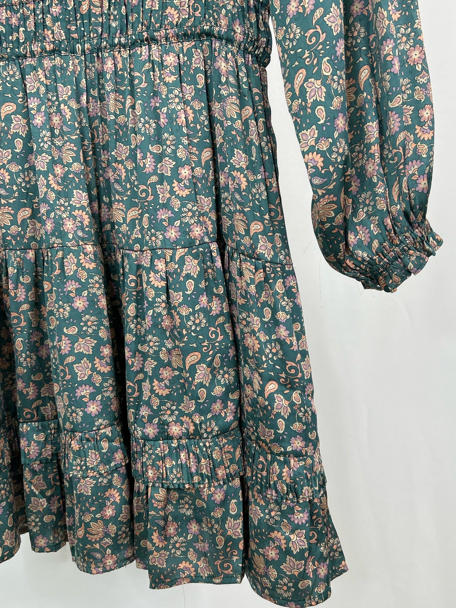 CURRENT AIR Size M Green Floral Women Dress NWT