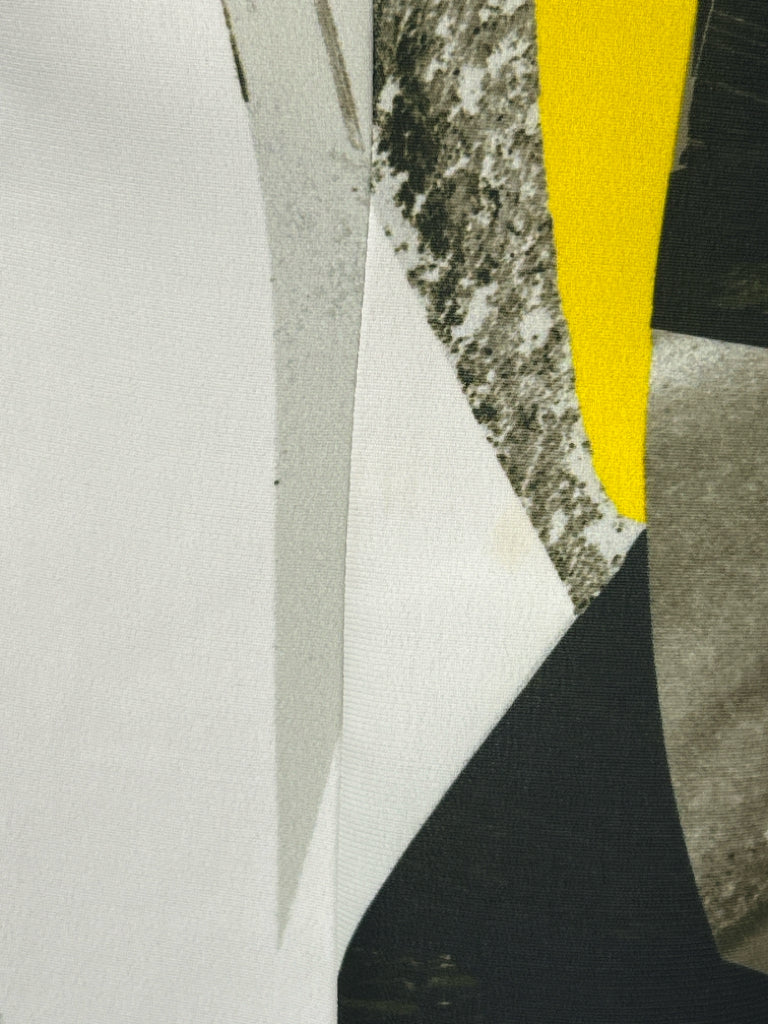 Helmut Lang Size 6 Black Print Women's Dress