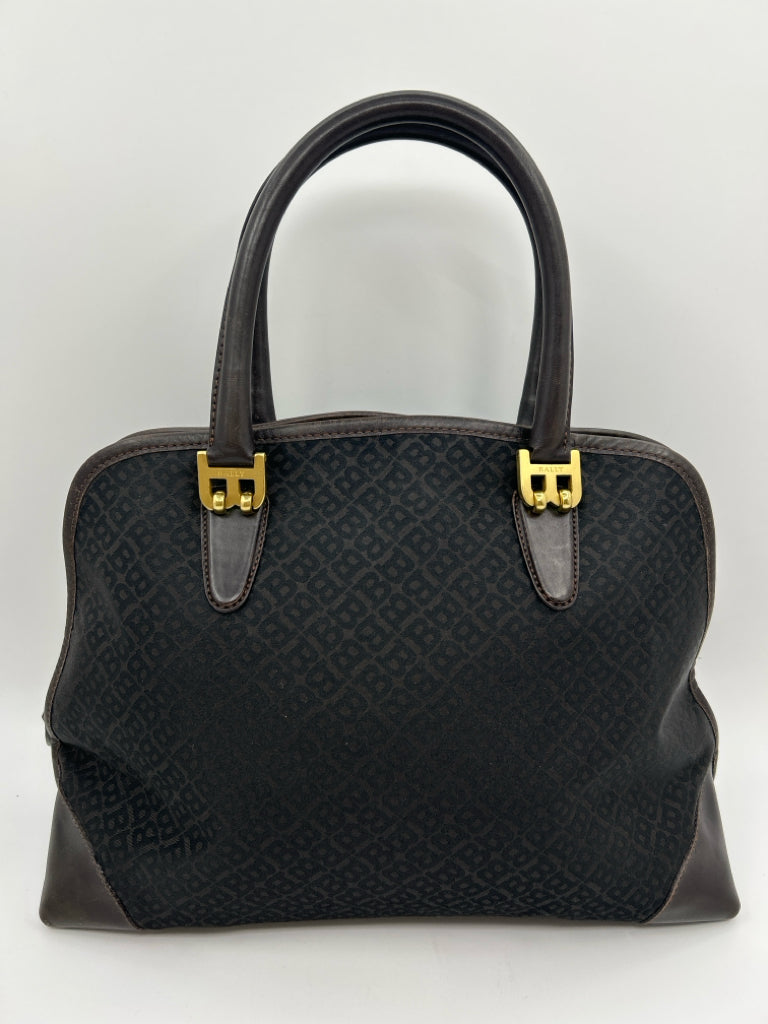 BALLY Dark Brown Monogram Purse