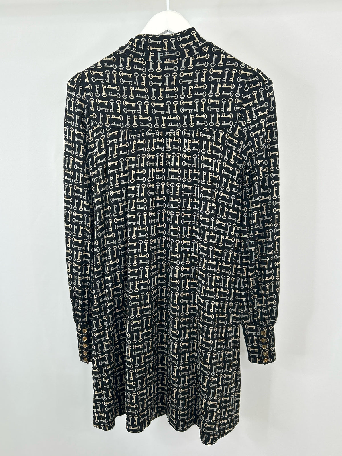 JUICY COUTURE Size M Black Print Women Dress