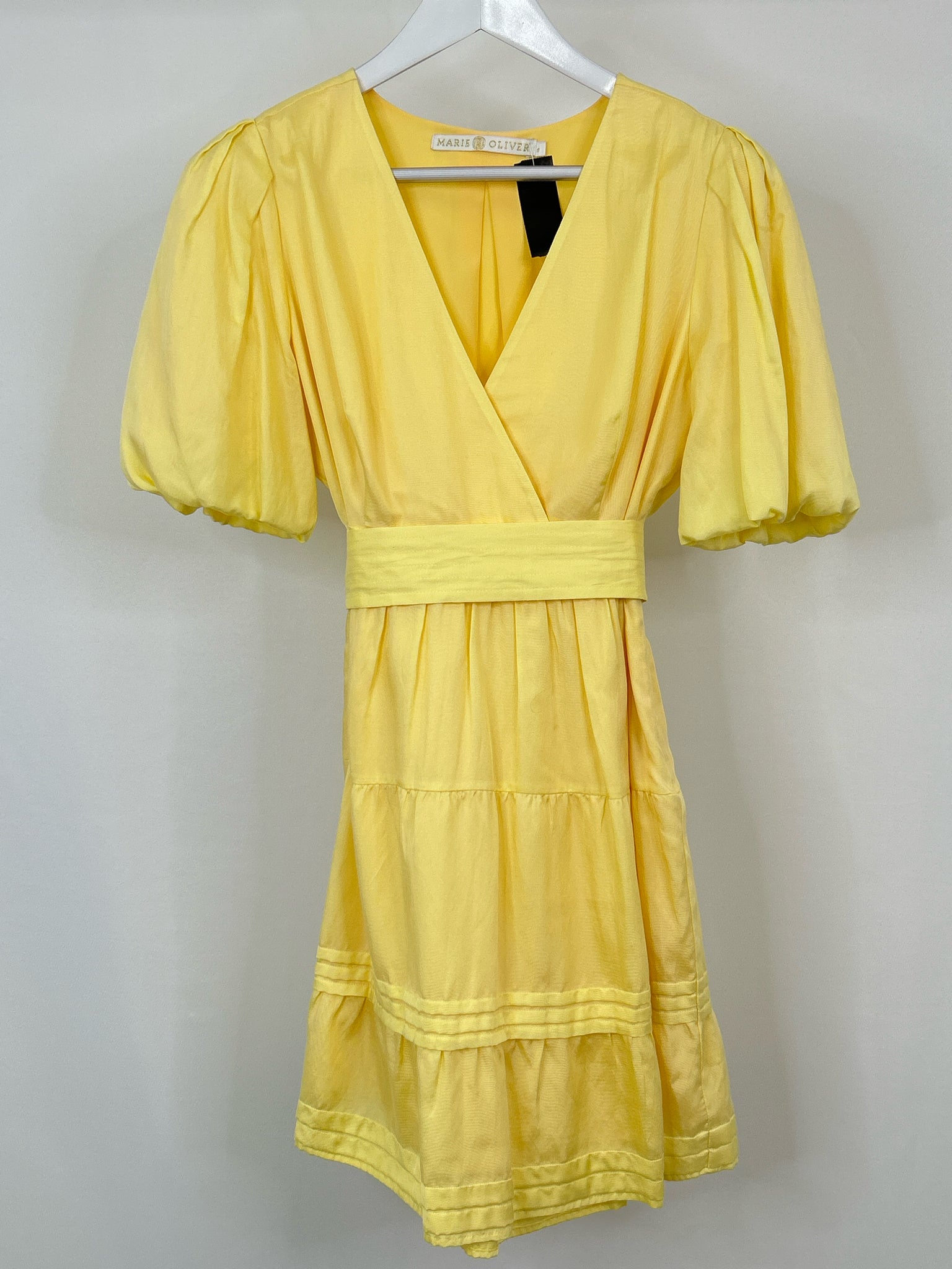MARIE OLIVER Size 6 Yellow Women Dress