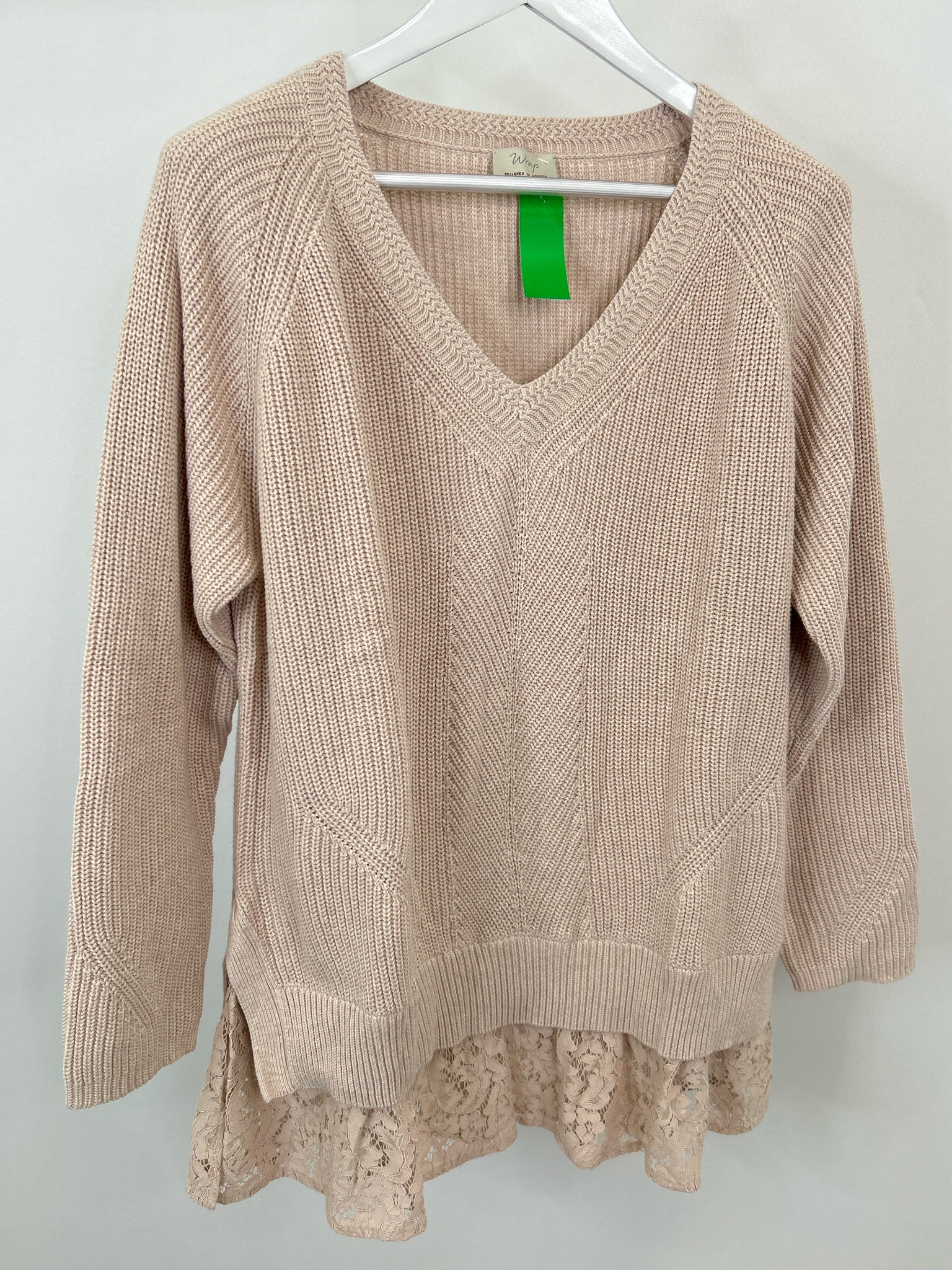 WRAP London Size 14 Blush Women Sweater NWT
