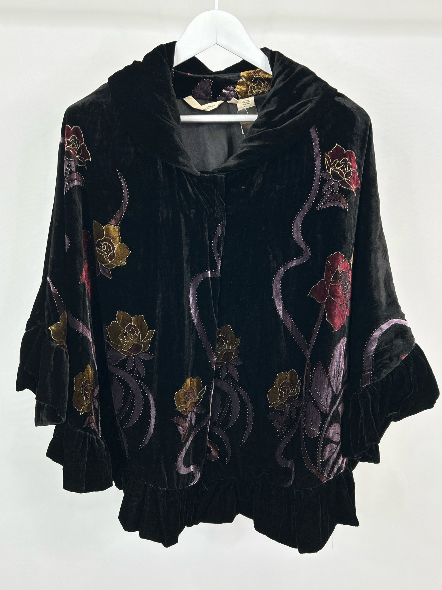 SOFT SURROUNDINGS Size One Size Black Women Cape