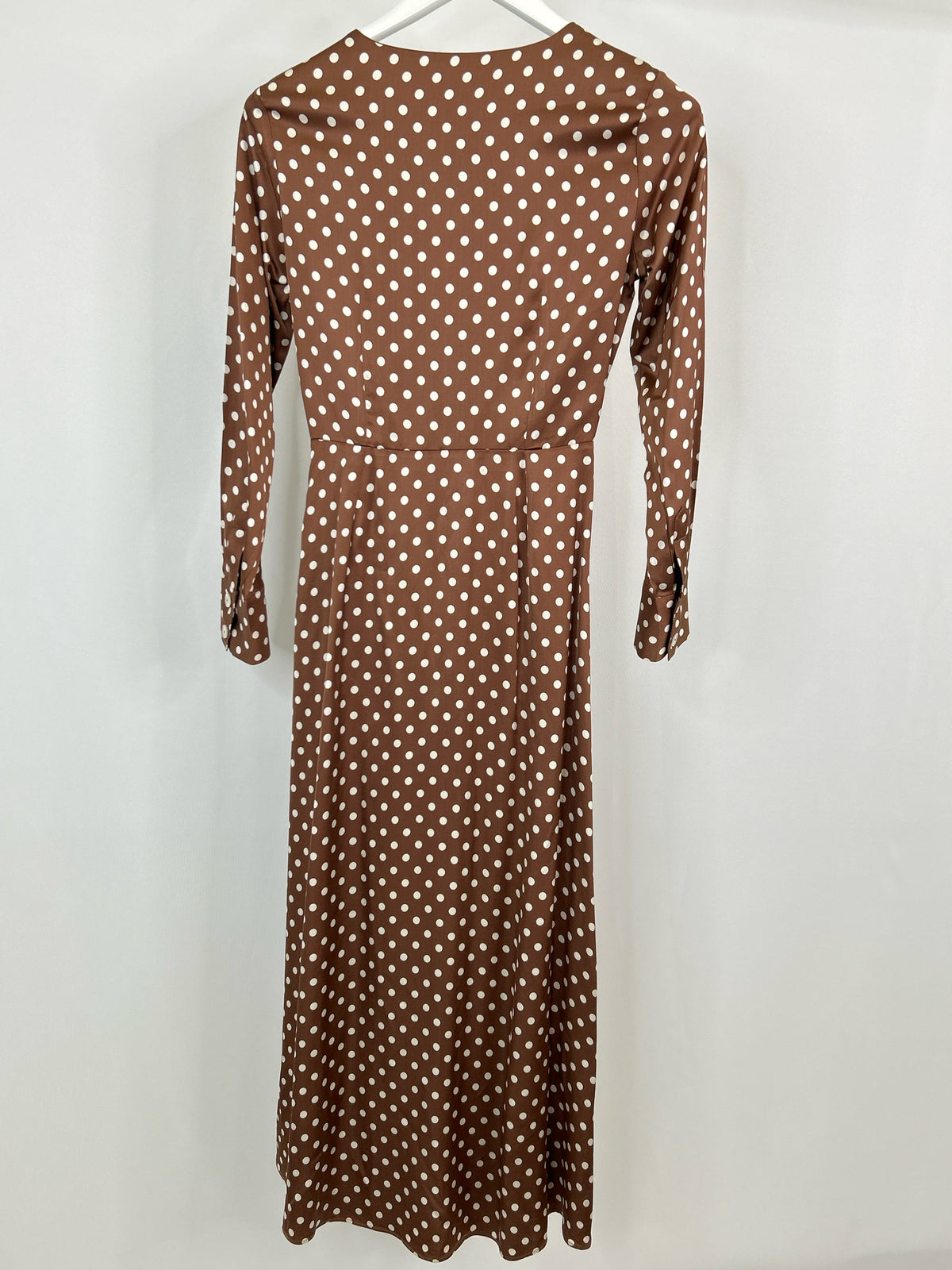 MASSIMO DUTTI Size 2 Brown and White Women Dress