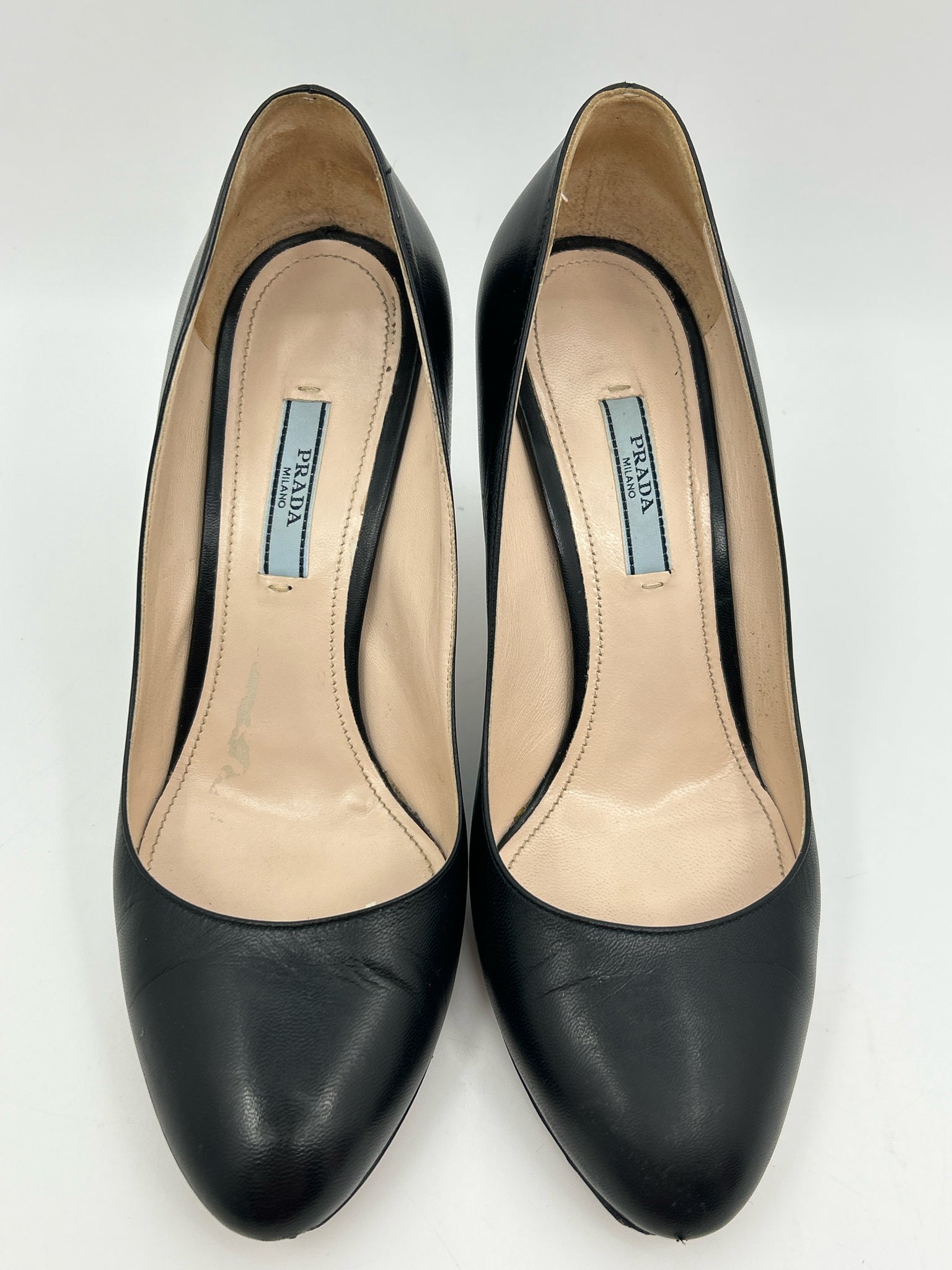 PRADA Size 39/8 Black Women Pumps