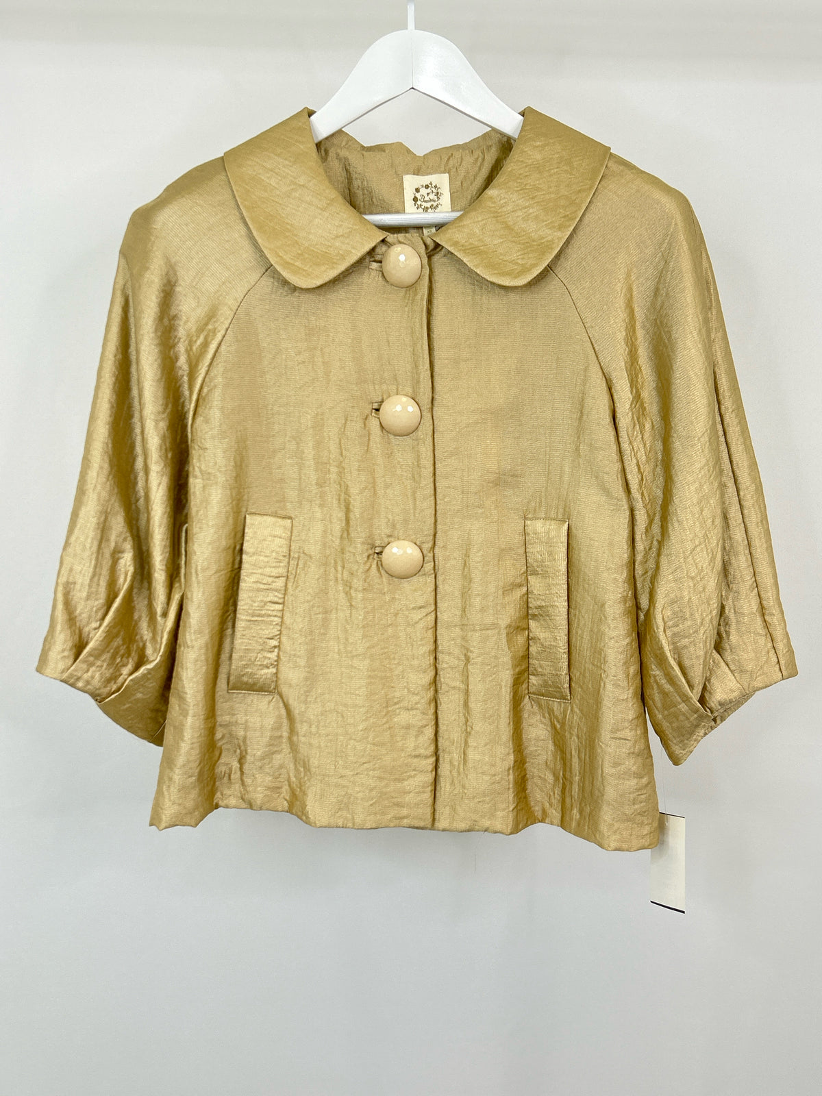 BEAU BOIS NWT Size XS Gold Women Jacket