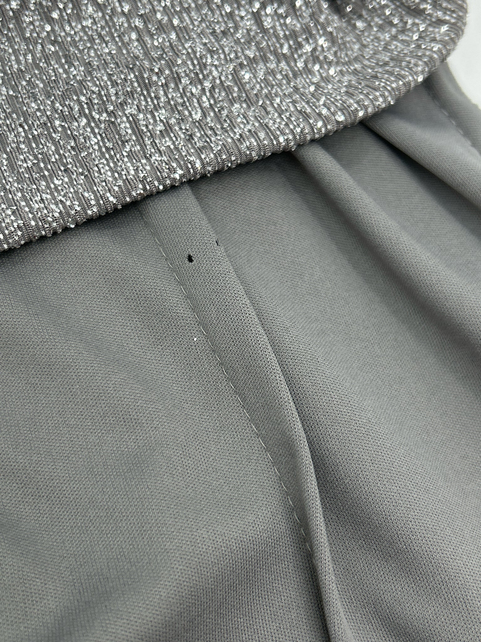 ALEX EVENINGS Size 14 Silver Women 2-Piece w/dress