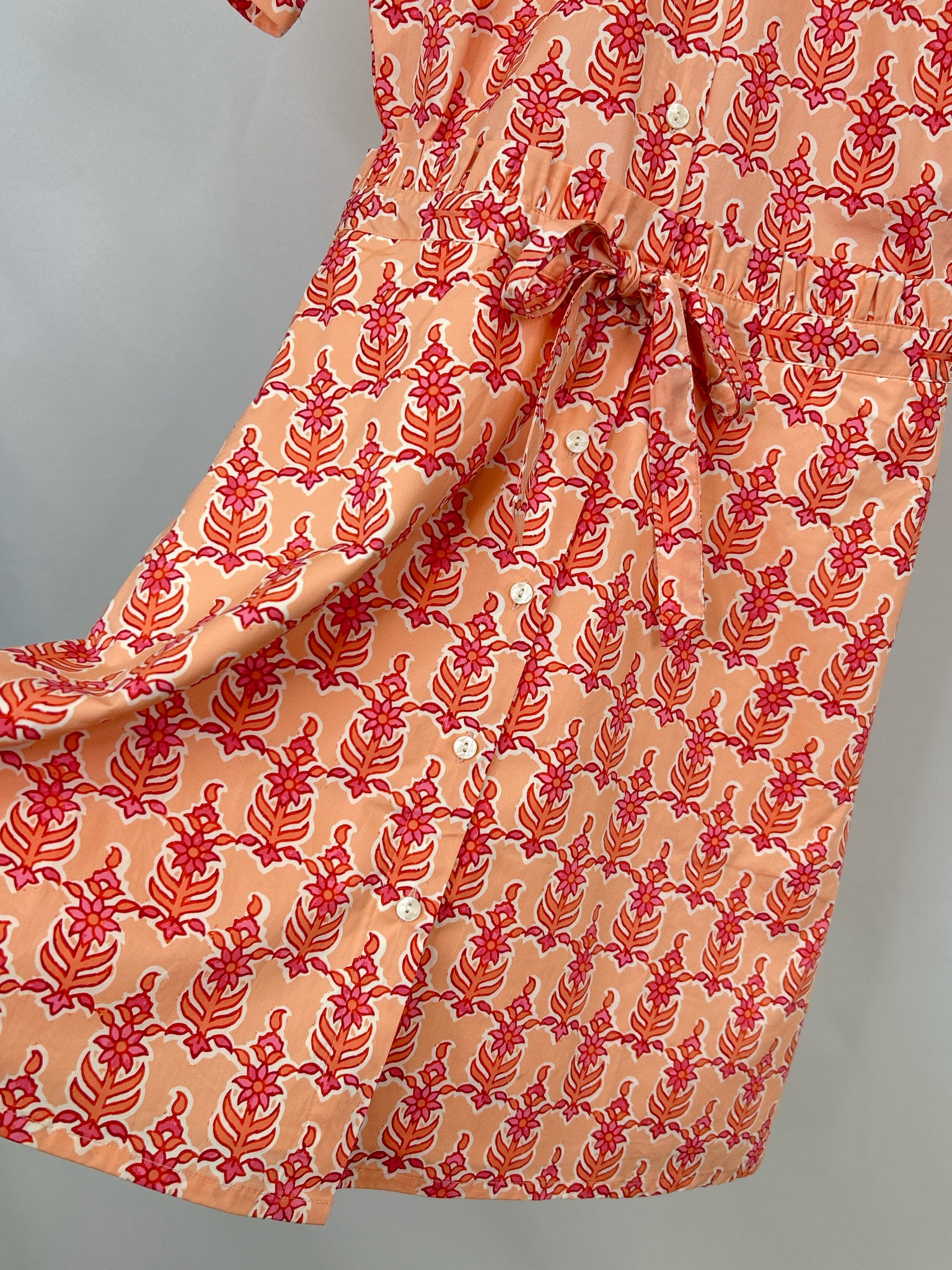 SPARTINA 449 Size XS Peach Print Women Dress NWT