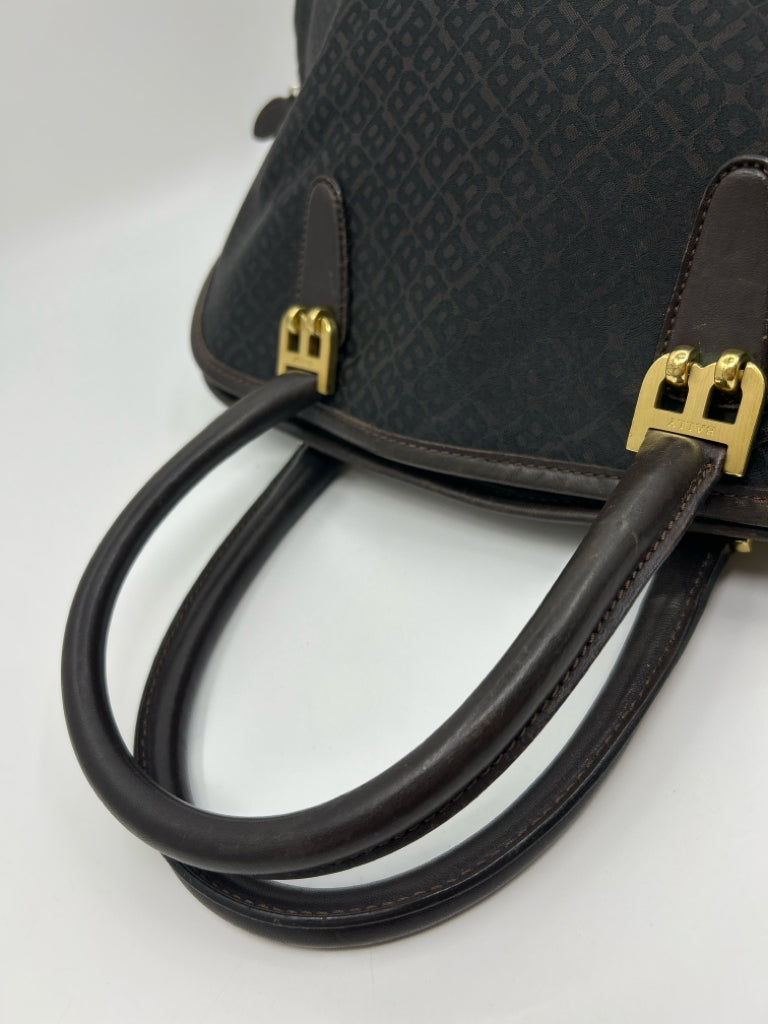 BALLY Dark Brown Monogram Purse