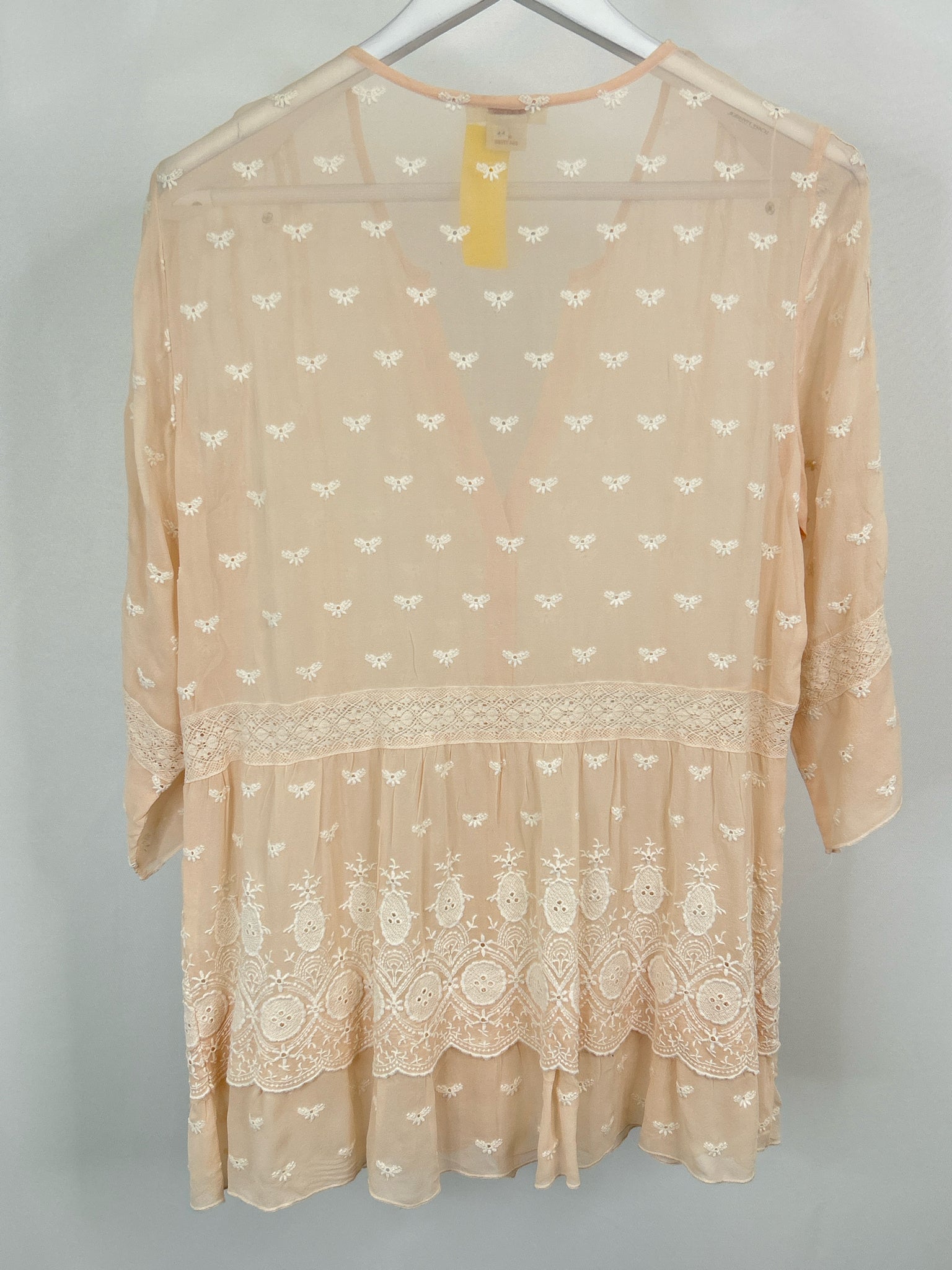 SUNDANCE Size L Peach Pink Women Blouse