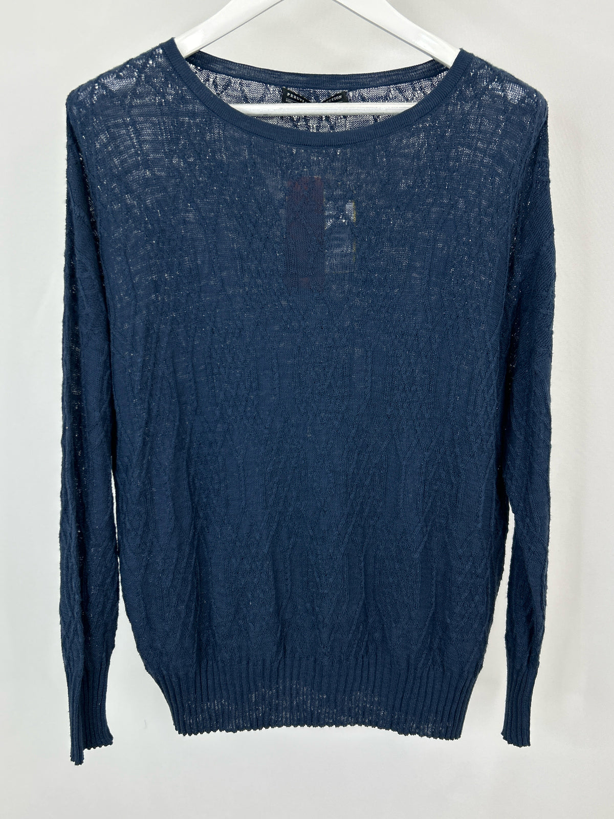 PERUVIAN CONNECTION Size XL Navy Women Sweater