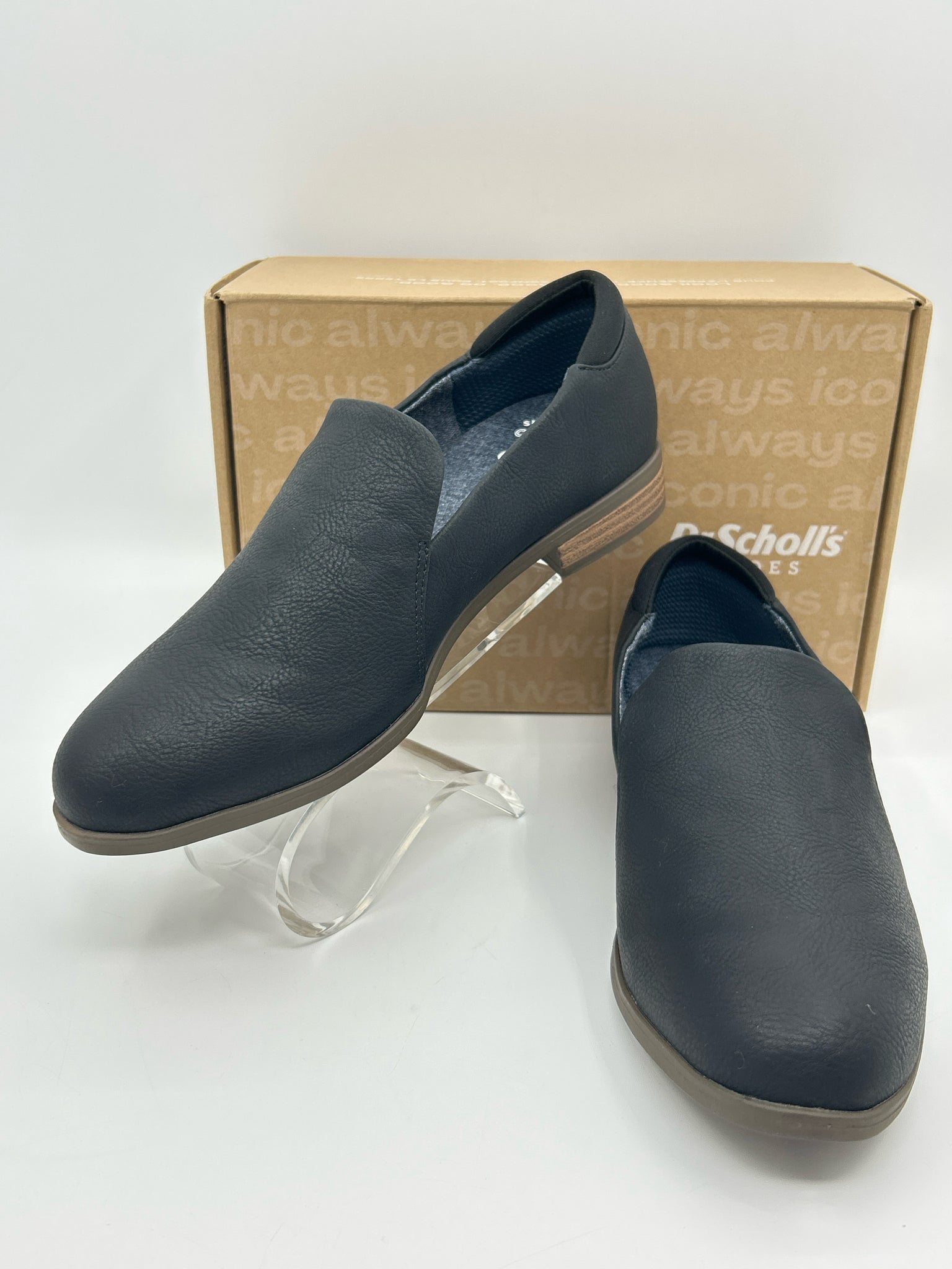 DR. SCHOLL'S Size 8W Black Women Loafer