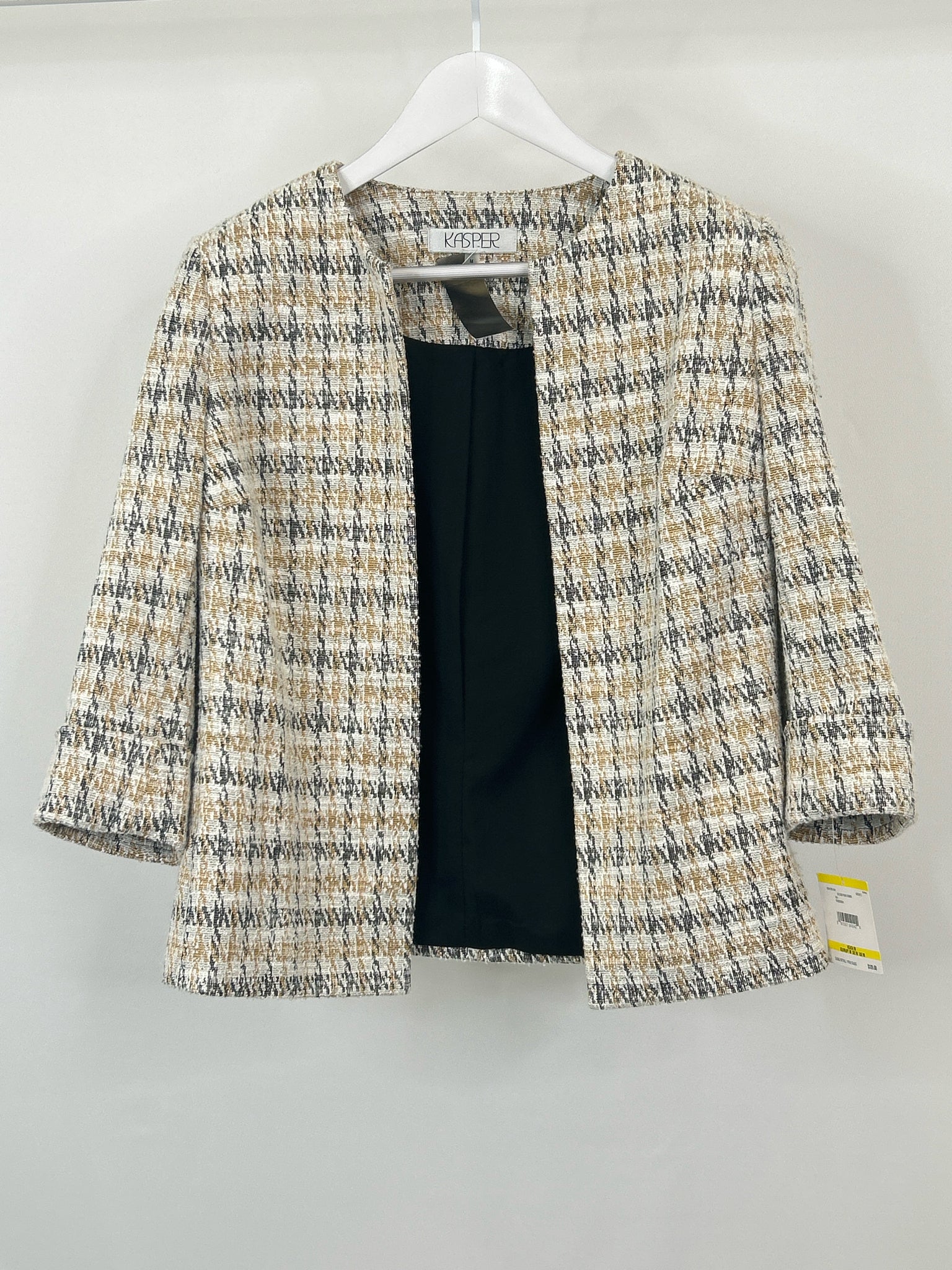 KASPER Size M White and black Women Jacket